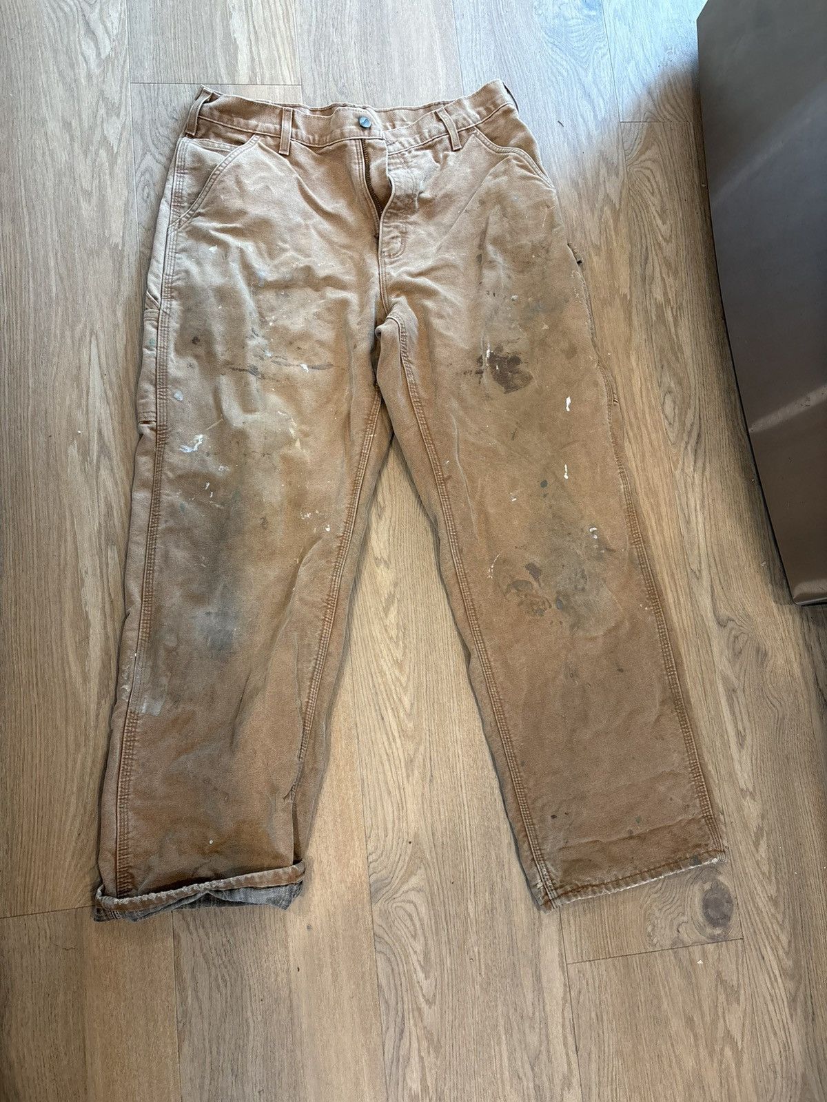 Carhartt Original Carhartt Carpenter Fleeced Lined Pants Size US 34 / EU 50 - 1 Thumbnail