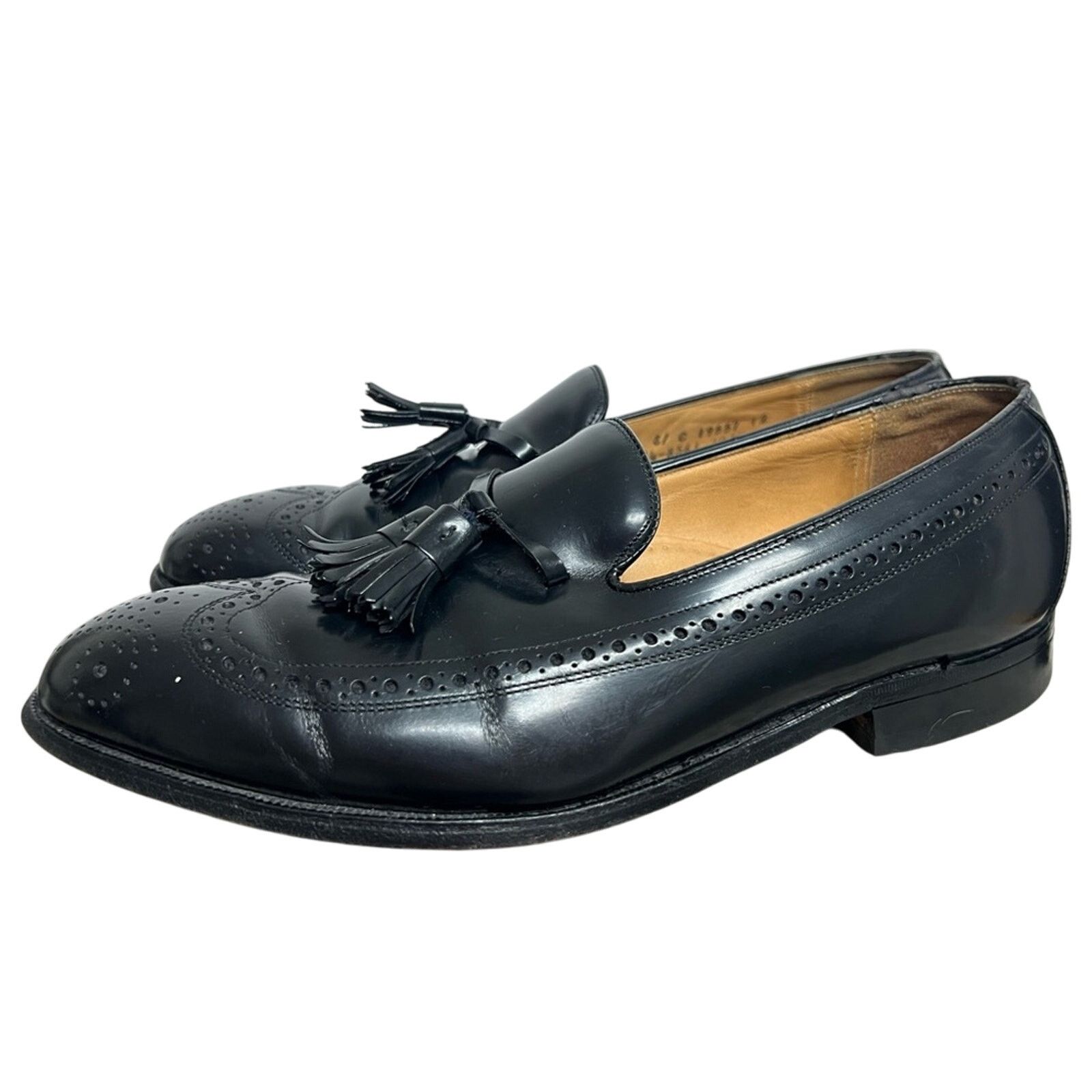 Johnston & Murphy Johnston & Murphy Black Tassel Loafers Shoes Men Size 11 E Size US 11 / EU 44 - 1 Thumbnail