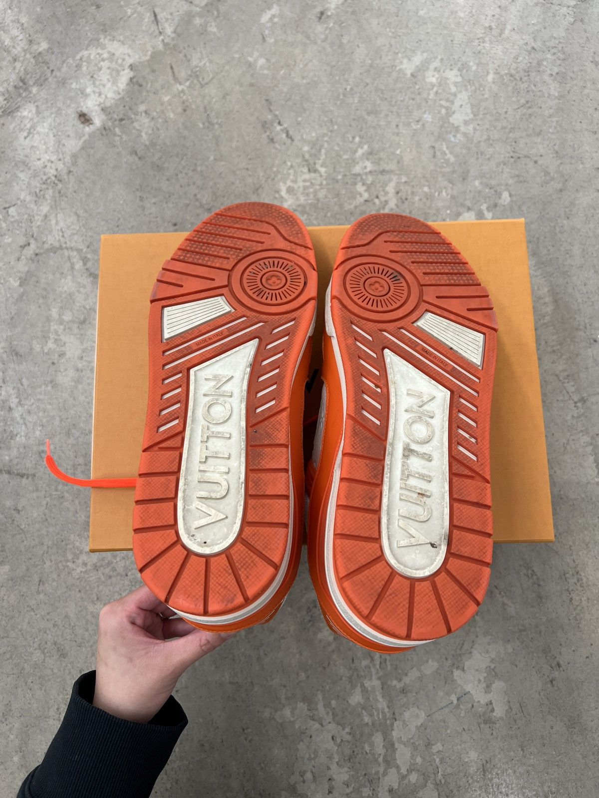 Louis Vuitton Louis Vuitton Monogram Trainer Orange/White Size US 10 / EU 43 - 8 Thumbnail