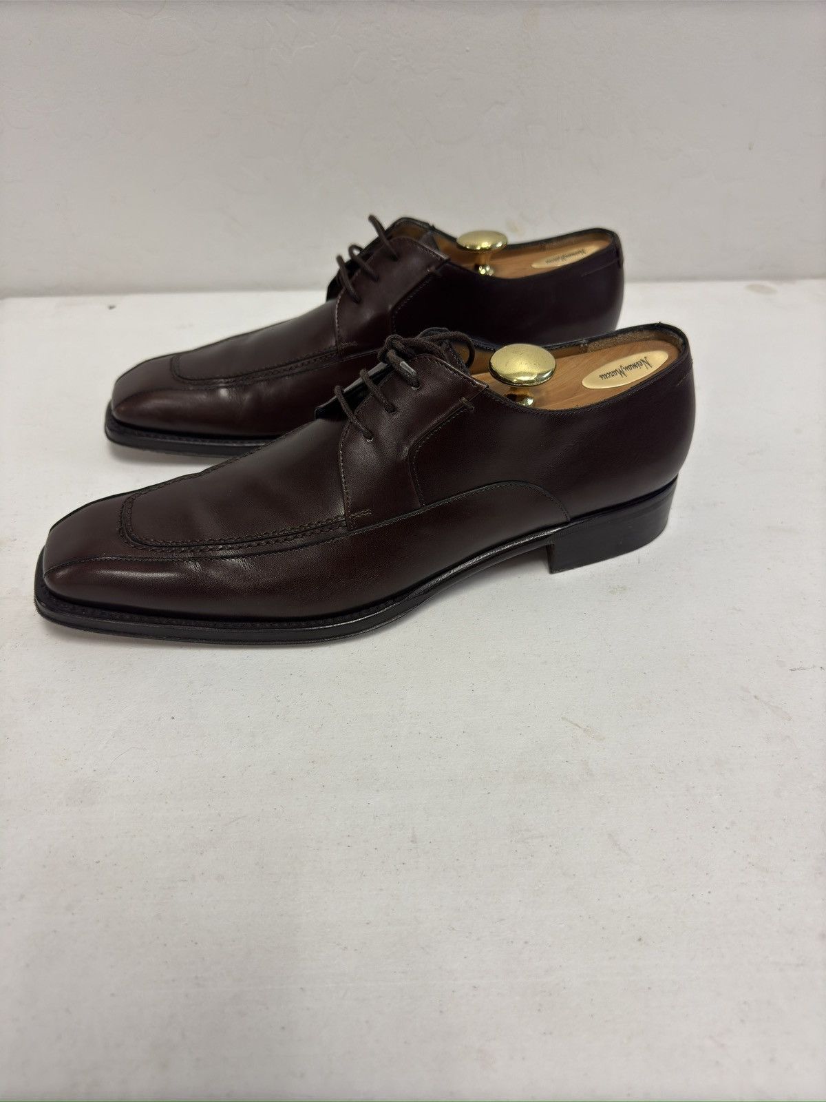 Salvatore Ferragamo Salvatore Ferragamo Square Toe Oxford Dress Shoe 10 D $900 Size US 10 / EU 43 - 3 Thumbnail