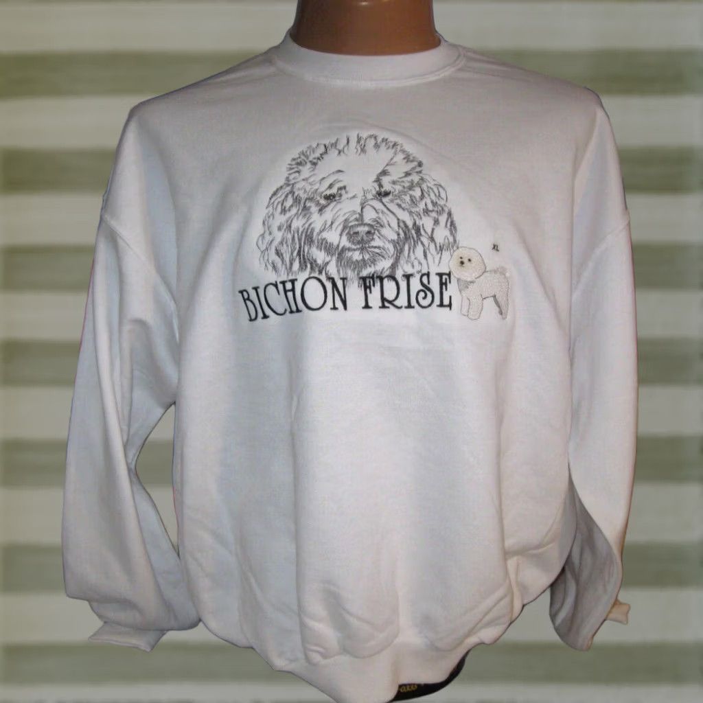Jerzees BICHON FRISE Dog Lovers GR8 Dogs Sweatshirt NEW Adult XL Men's Women's CUTE PETS Size XL / US 12-14 / IT 48-50 - 1 Thumbnail