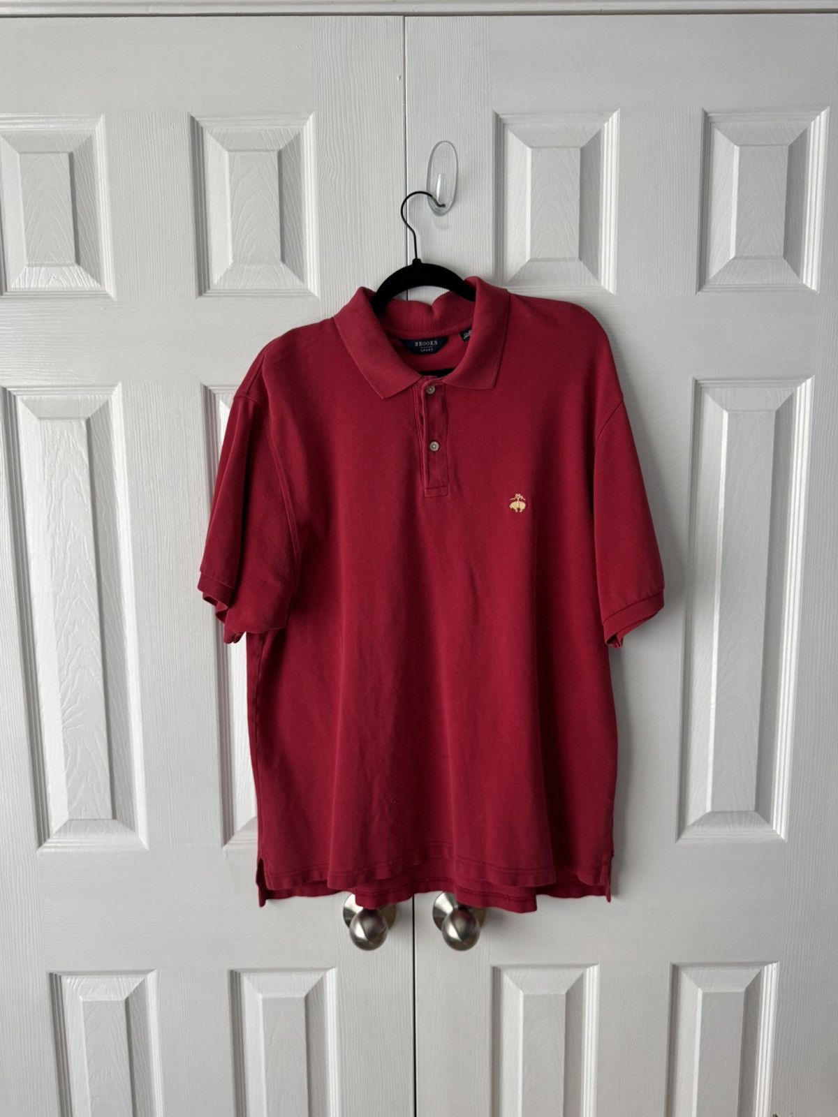 Brooks Brothers Red Brooks Brothers Polo Shirt Gold Logo 100% Cotton Size L Size US L / EU 52-54 / 3 - 1 Thumbnail