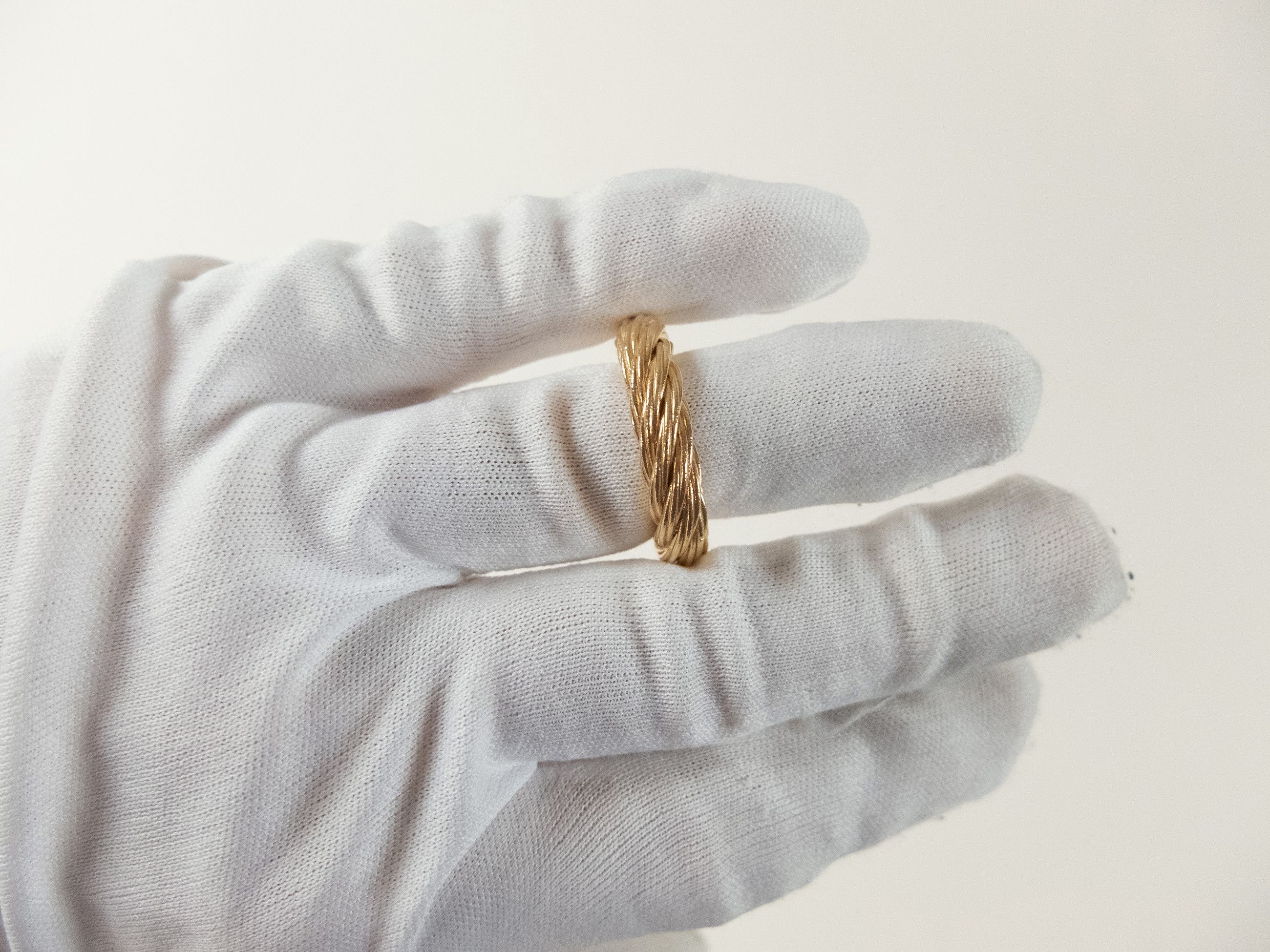 Bottega Veneta BOTTEGA VENETA Cord gold plated twisted silver ring 15 q Size ONE SIZE - 5 Thumbnail