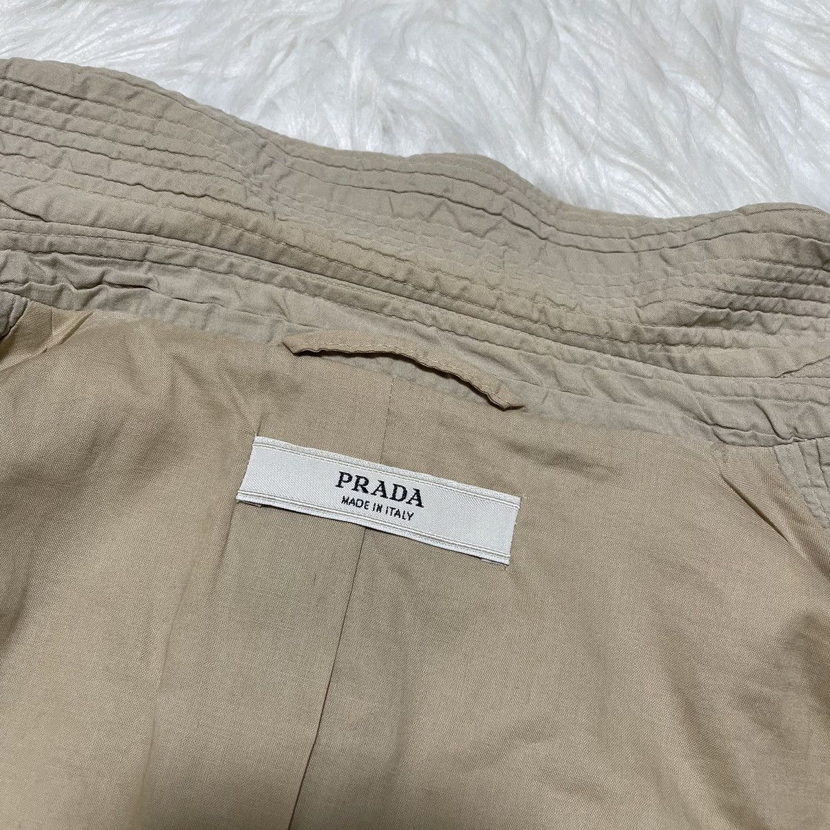 Prada Prada 3D Art Design 4B Tailored Jacket 42 Beige PRADA Size M / US 6-8 / IT 42-44 - 13 Thumbnail