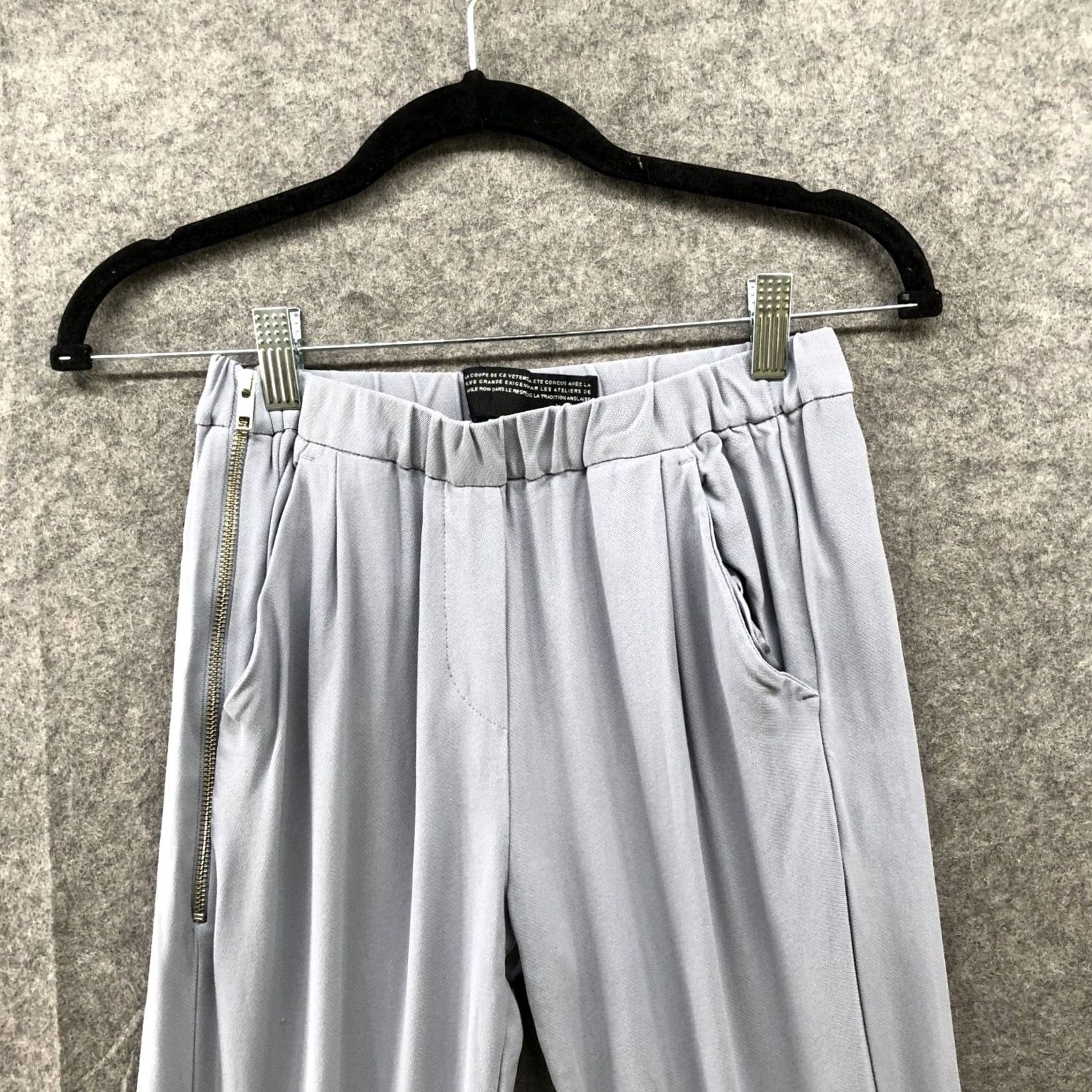 The Kooples VINTAGE The Kooples Side Zip Pants Womens 24 Dress Pants Blue Crepe Zipper Front Flat 27.5in Inseam Womens Dress Pants FP621 Size 42" / US 20 - 3 Thumbnail
