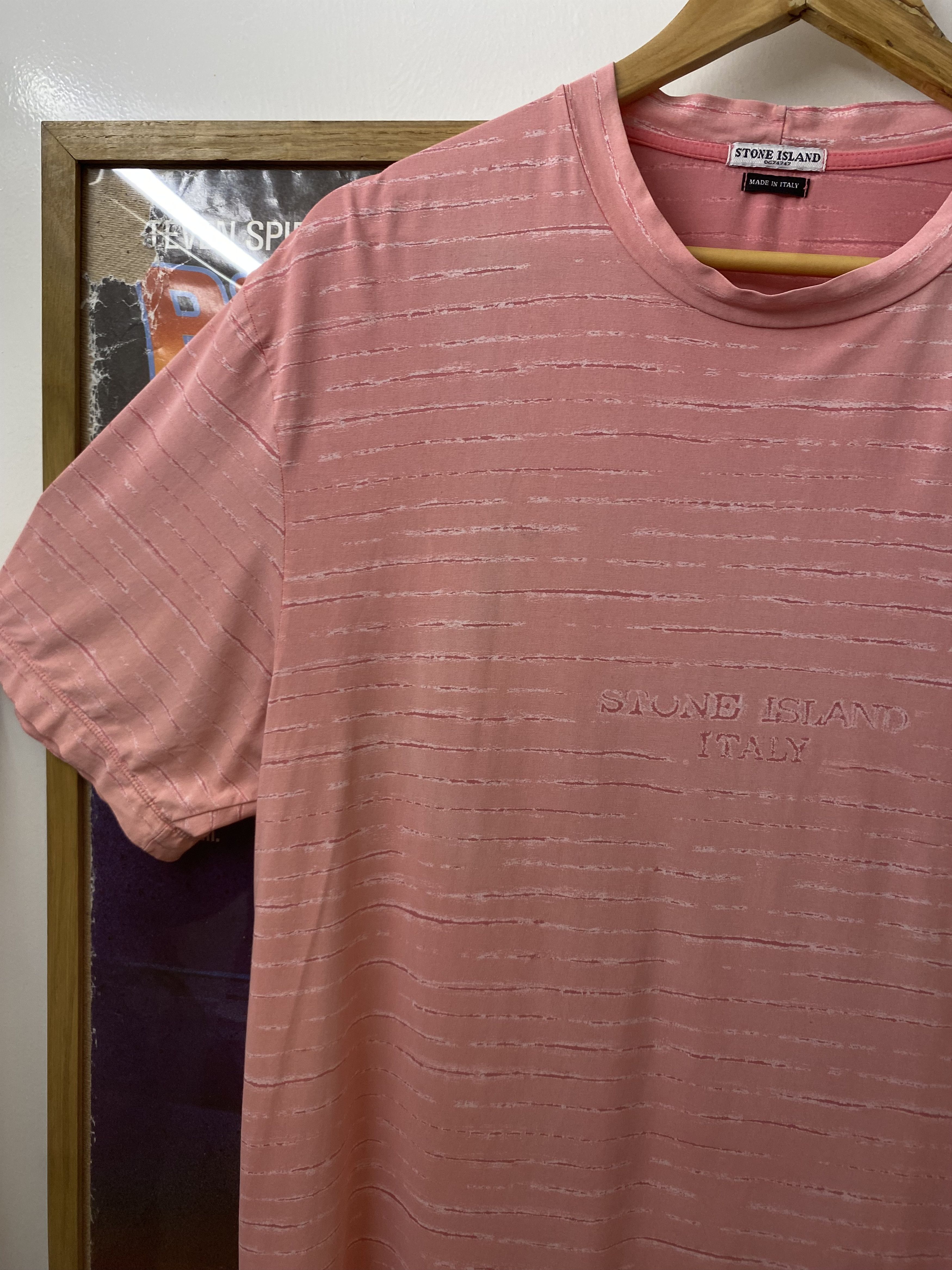 Stone Island 90s Vintage Stone Island Italy Multi Striped T Shirt Size US XXL / EU 58 / 5 - 5 Thumbnail