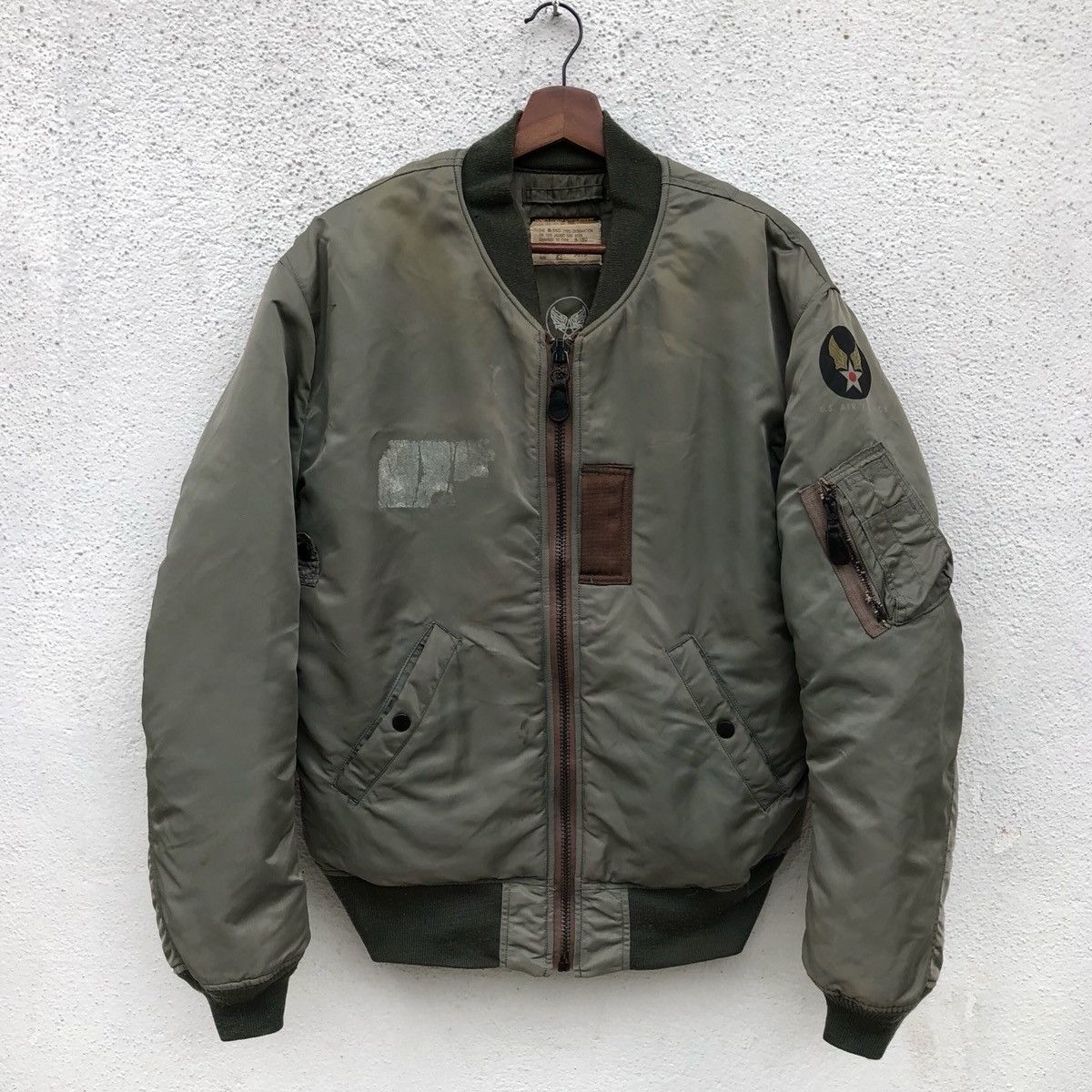 Vintage Vintage U.S. Air Force B-15D Intermediate Ma-1 Bomber Jacket Size US L / EU 52-54 / 3 - 13 Thumbnail