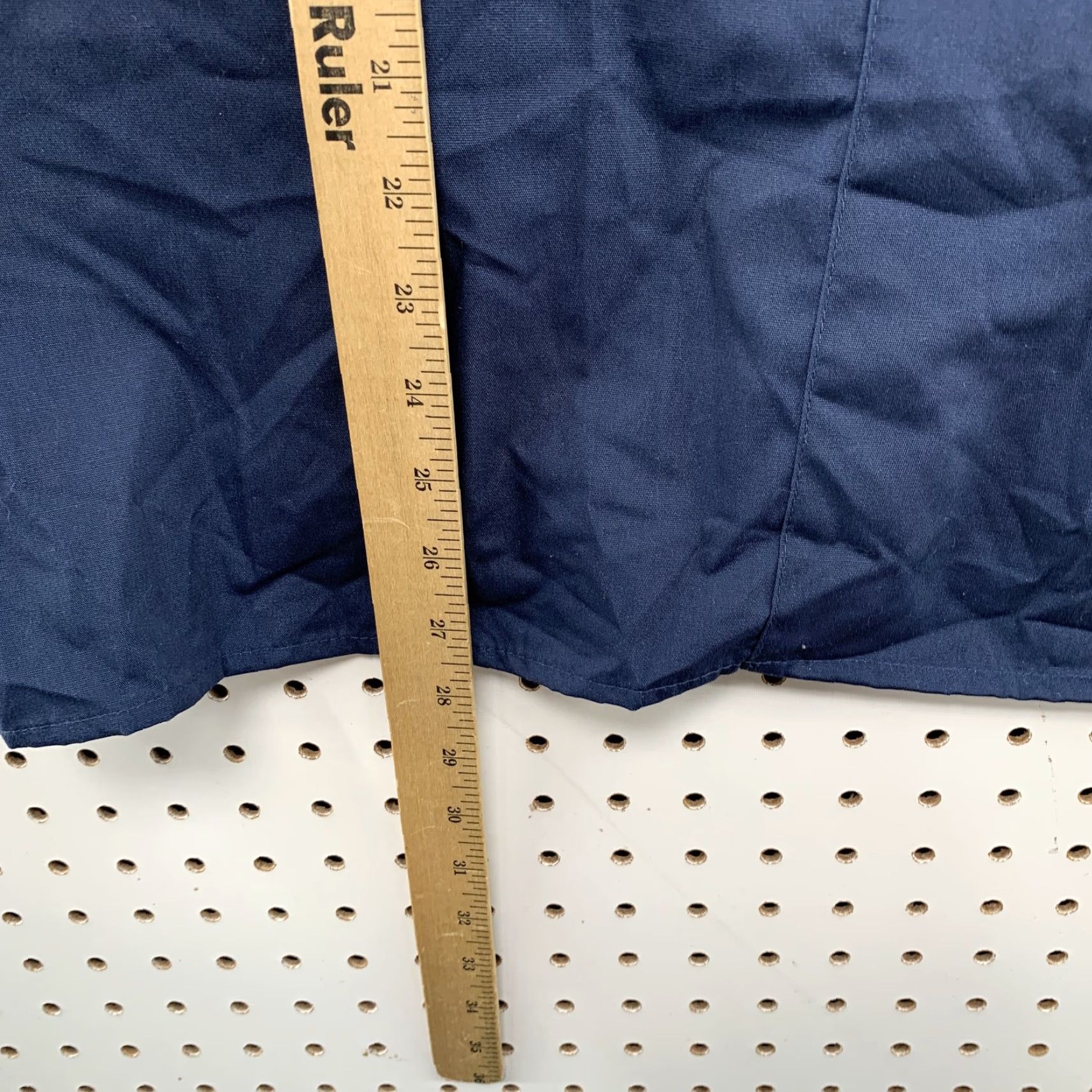 Vintage WonderWink Shirt Womens 3X Navy Blue Yellow V-Neck Size XXL / US 16-18 / IT 52-54 - 5 Thumbnail
