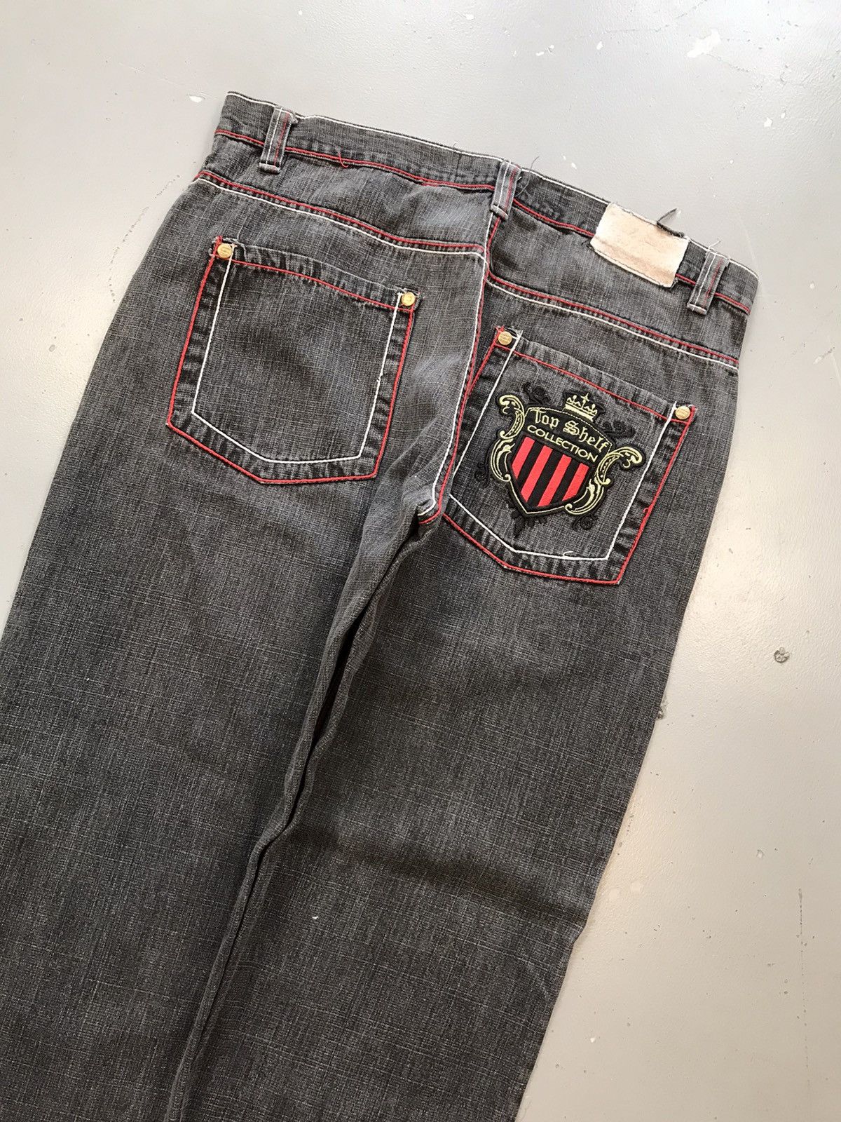 Vintage Vintage top shield collection embroidered straight fit denim Size US 38 / EU 54 - 10 Thumbnail