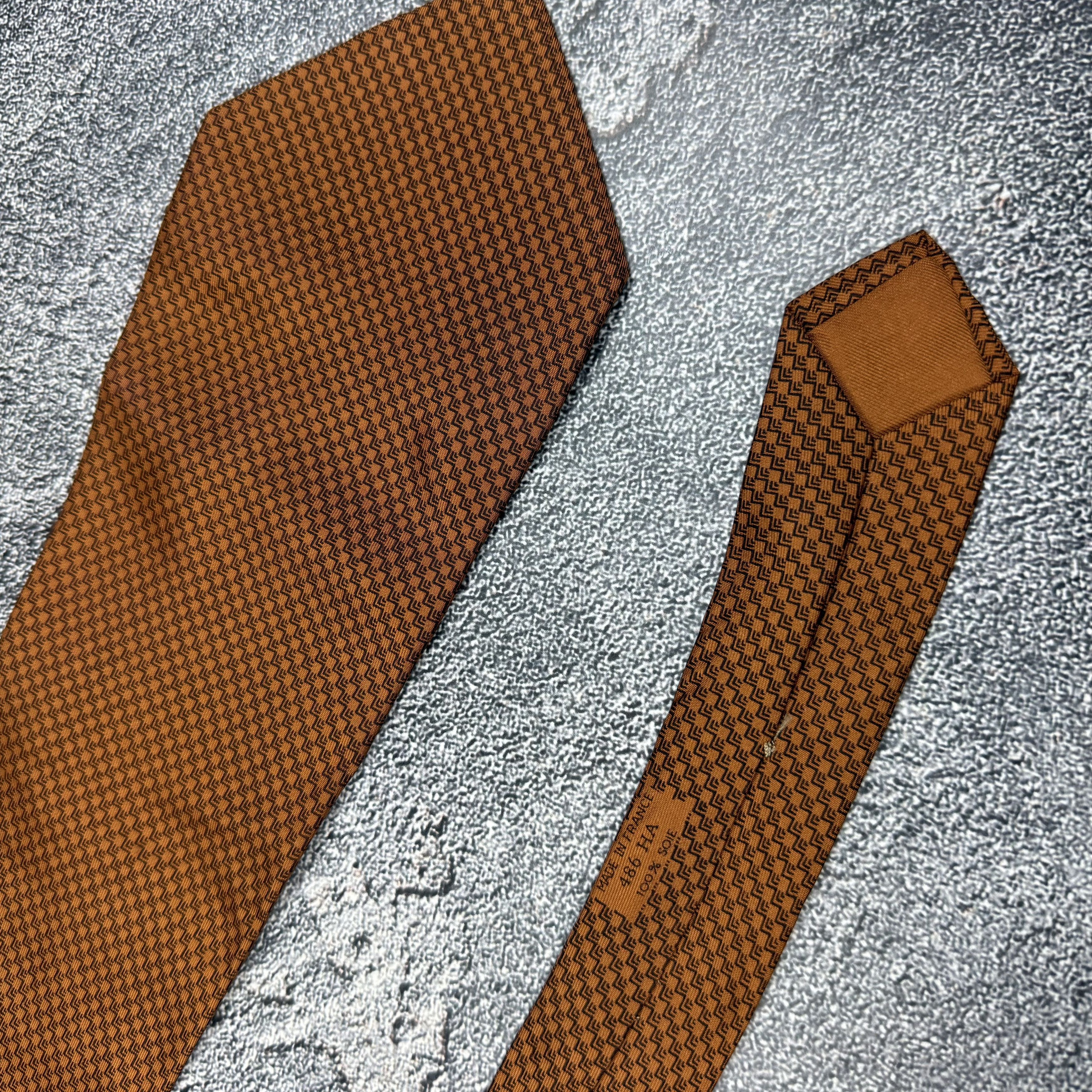 Hermes Hermes Silk Tie Very Vintage 486 HA Size ONE SIZE - 5 Thumbnail