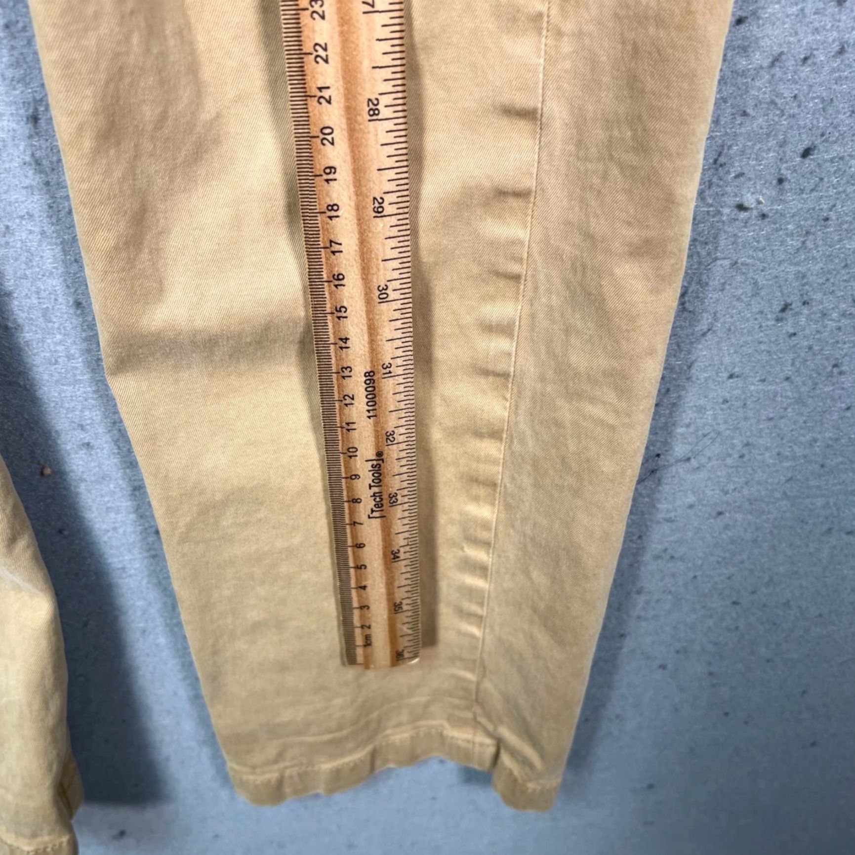 Vintage Octobre Editions Mens Size 29 Beige Chino Pants Cotton Slim Fit Size US 29 - 6 Thumbnail