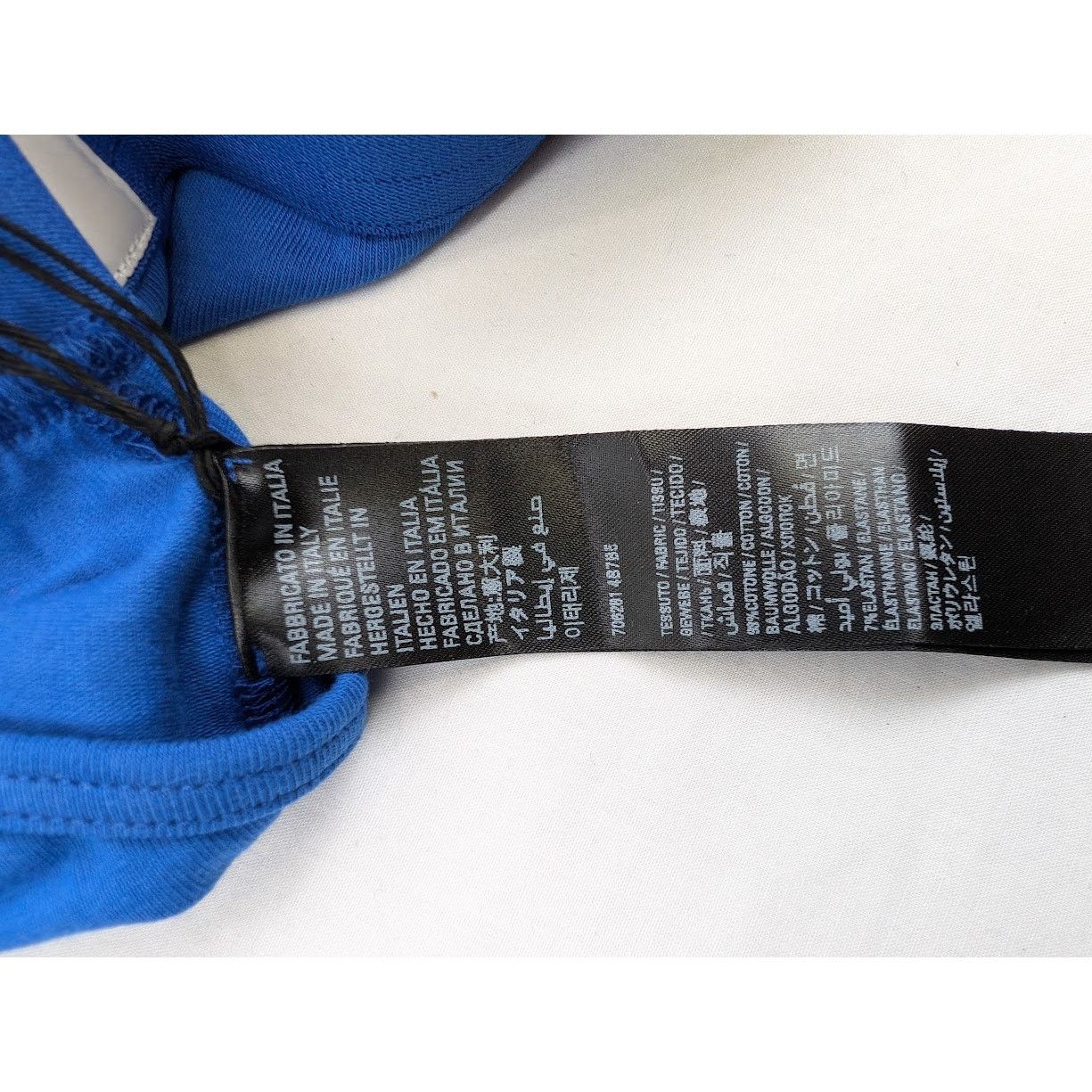Balenciaga o1rshd1 Size: M / Soft Jersey Patch Sport Bra in Blue Size ONE SIZE - 16 Thumbnail