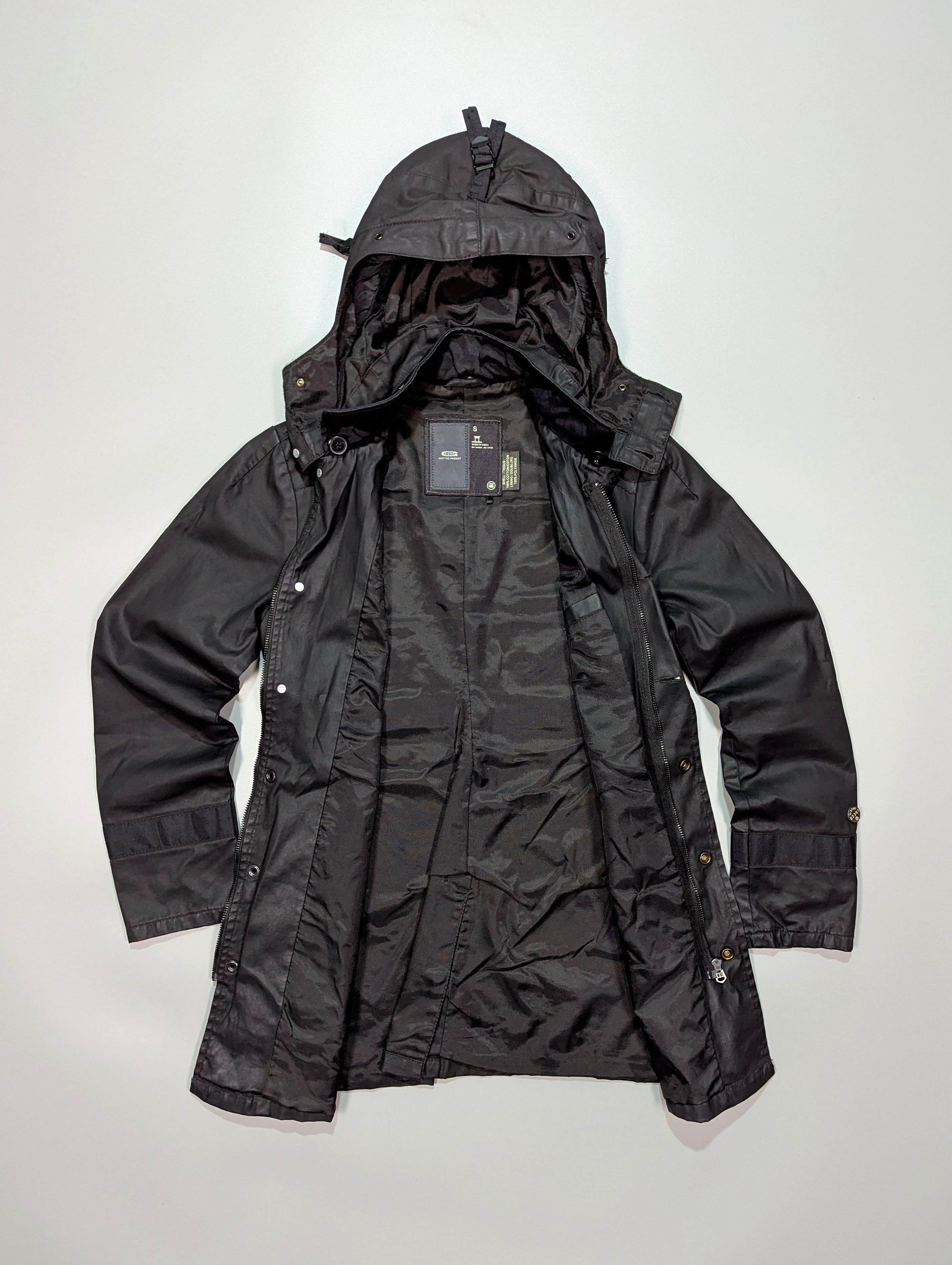 G-Star G - Star RAW Shefton Hooded Womens Black Long Coat/Jacket Size S / US 4 / IT 40 - 3 Thumbnail