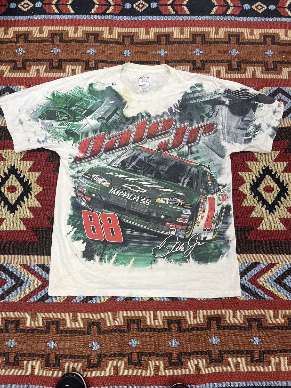 Chase Authentics × NASCAR Y2K NASCAR DALE JR RACE ALL OVER PRINT TEE Size US L / EU 52-54 / 3 - 1 Thumbnail