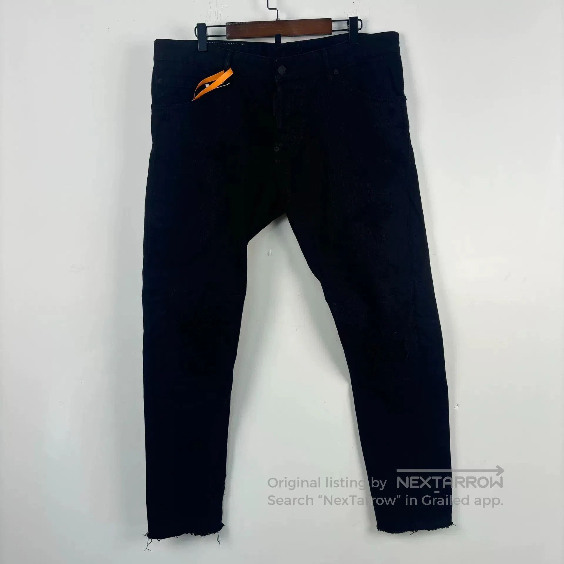 Dsquared2 dsquared2 black logo denim pants size 53. Size US 42 / EU 58 - 1 Thumbnail
