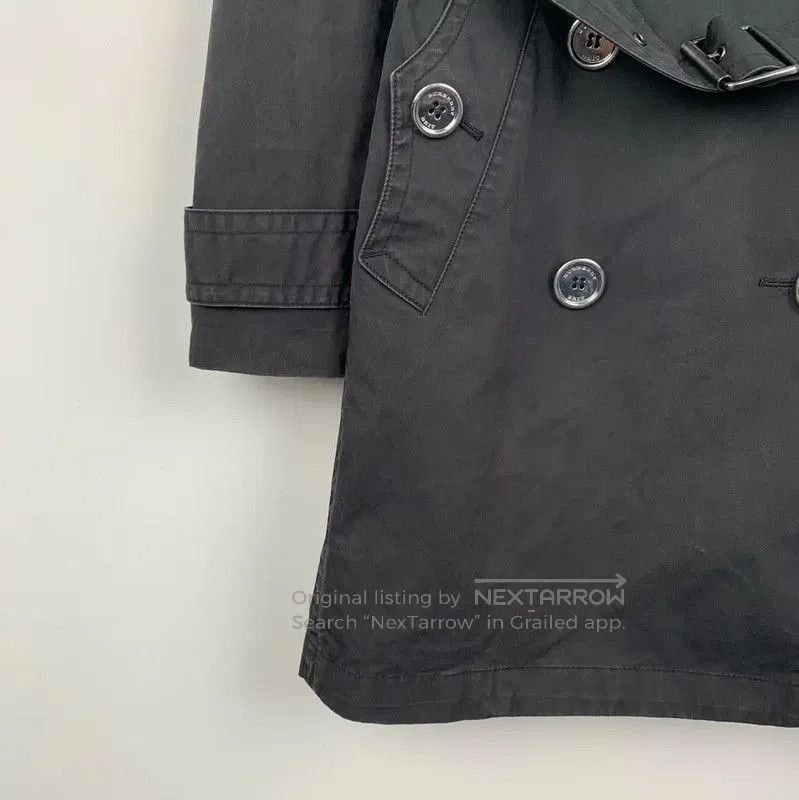 Burberry Burberry Women's Black Cotton Trench Coat. Size XS / US 0-2 / IT 36-38 - 4 Thumbnail