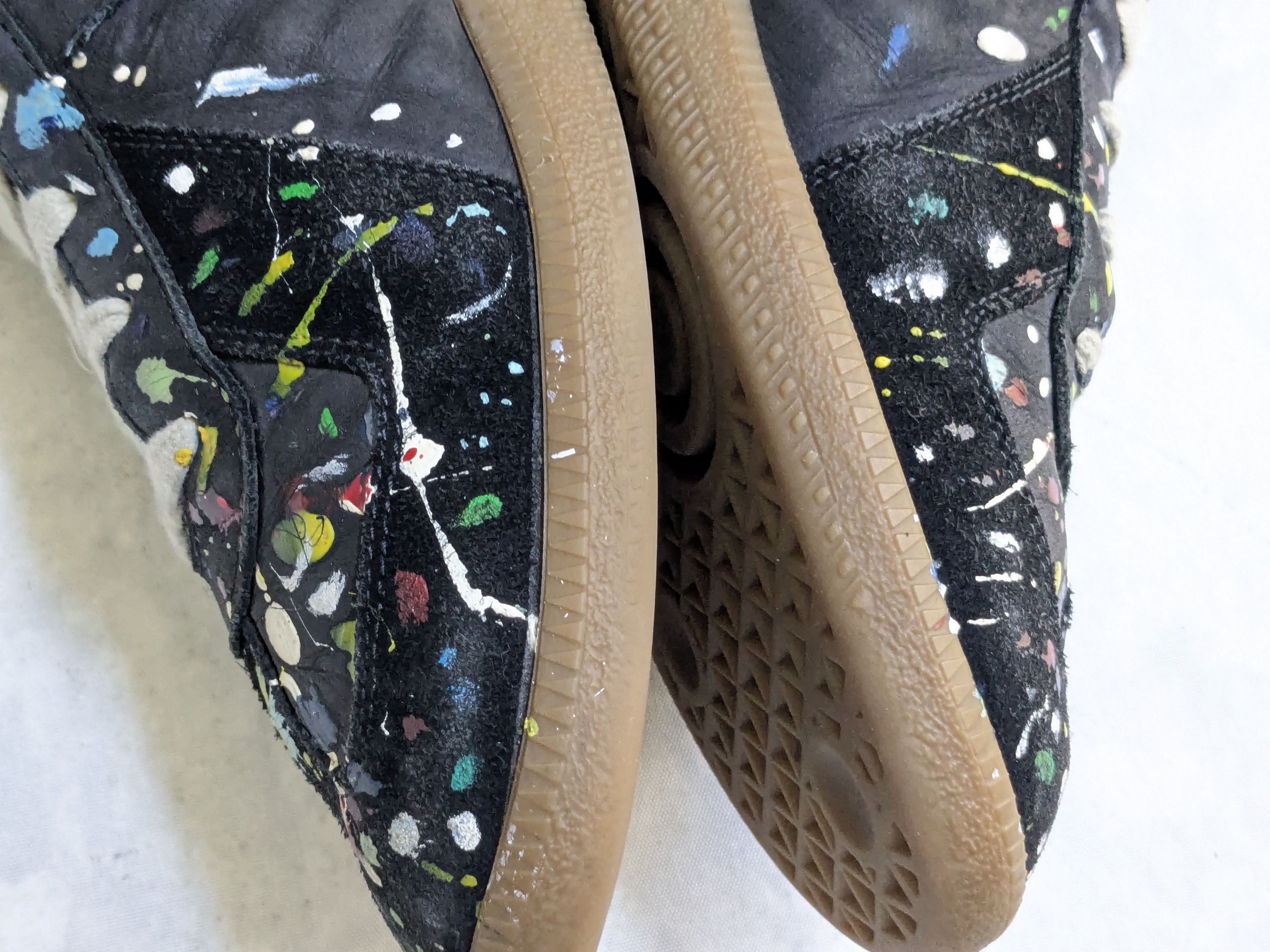 Maison Margiela Maison Margiela Replica Black Paint Splatter 11 44 Gum Low Size US 11 / EU 44 - 11 Thumbnail