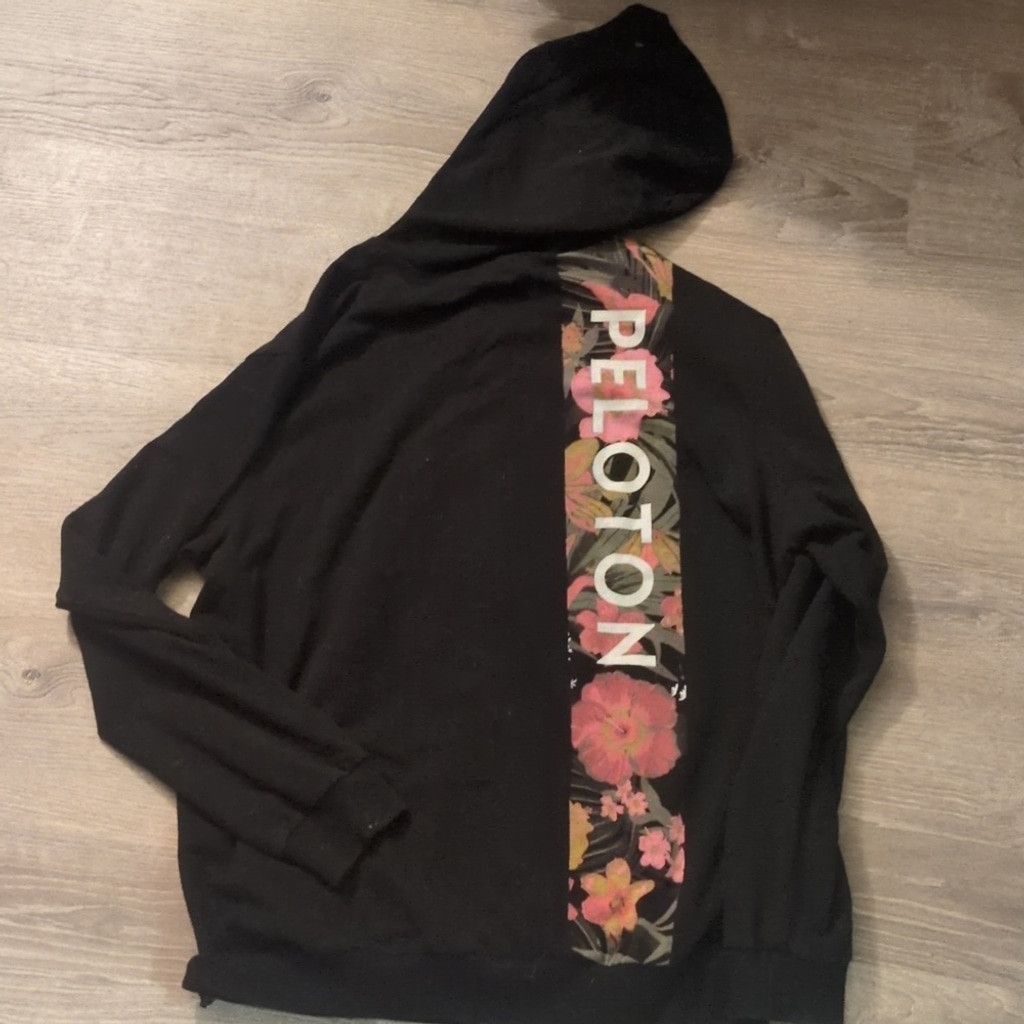 Peloton Peloton Pink Floral Hoodie Sweatshirt Zipped Jacket Size XL Size XL / US 12-14 / IT 48-50 - 5 Thumbnail