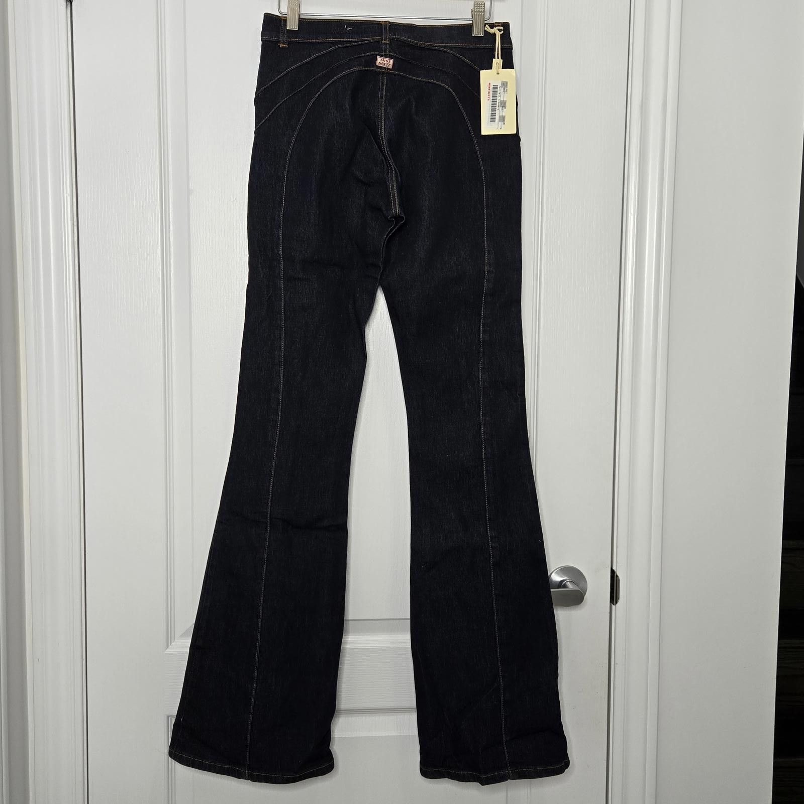 Miss Sixty Vintage Miss Sixty Jeans Harriett Flared Dark Wash Denim New Size 28" / US 6 / IT 42 - 4 Thumbnail