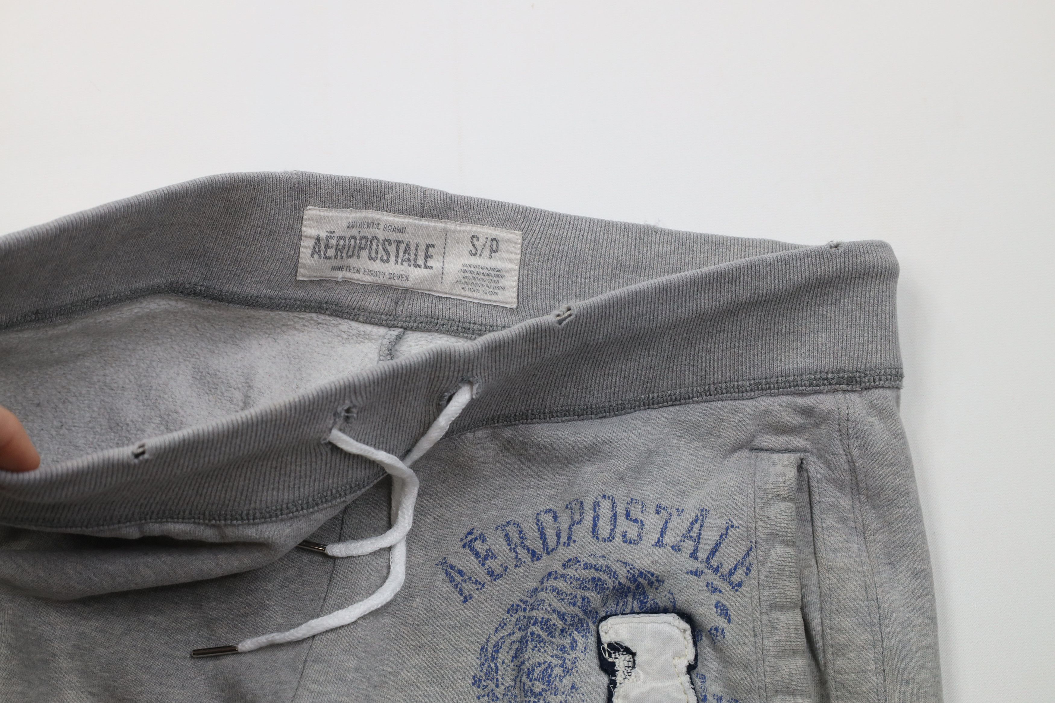 Aeropostale Vintage 90s Y2K Aeropostale Wide Leg Sweatpants Pants Gray Size US 32 / EU 48 - 10 Thumbnail