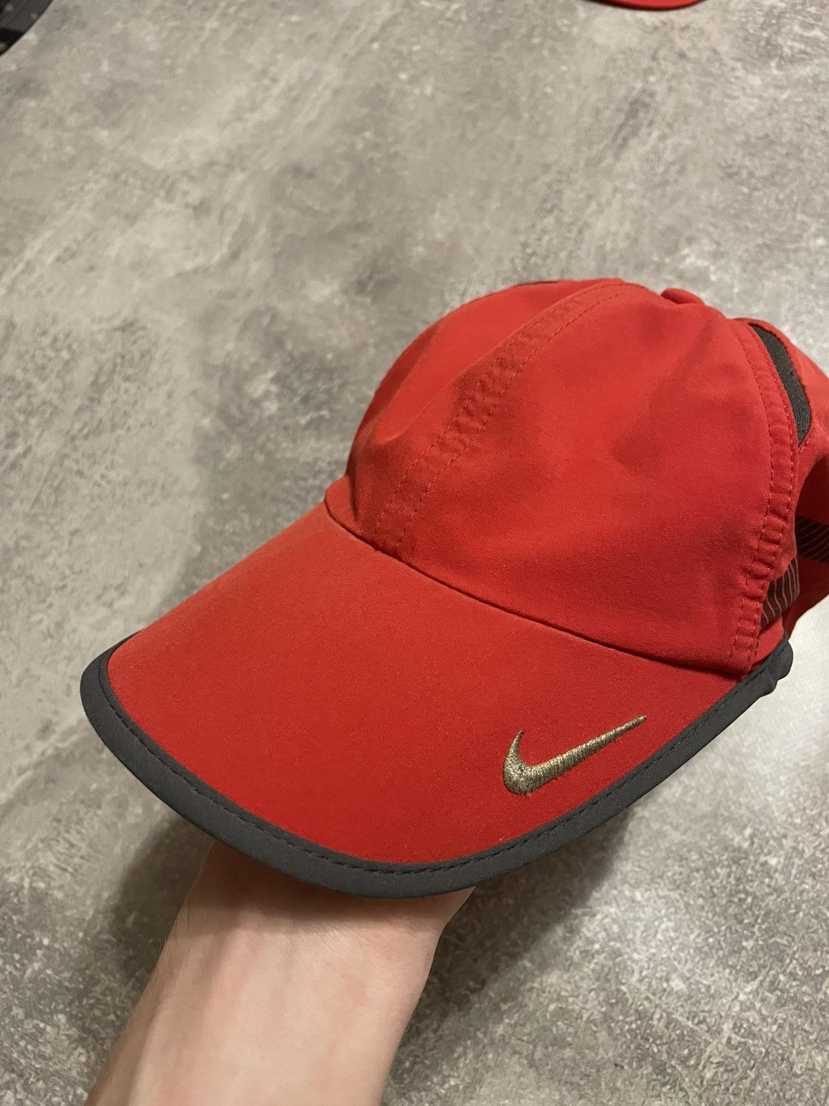 Nike Vintage Nike Dri-Fit Red Cap Size ONE SIZE - 3 Thumbnail
