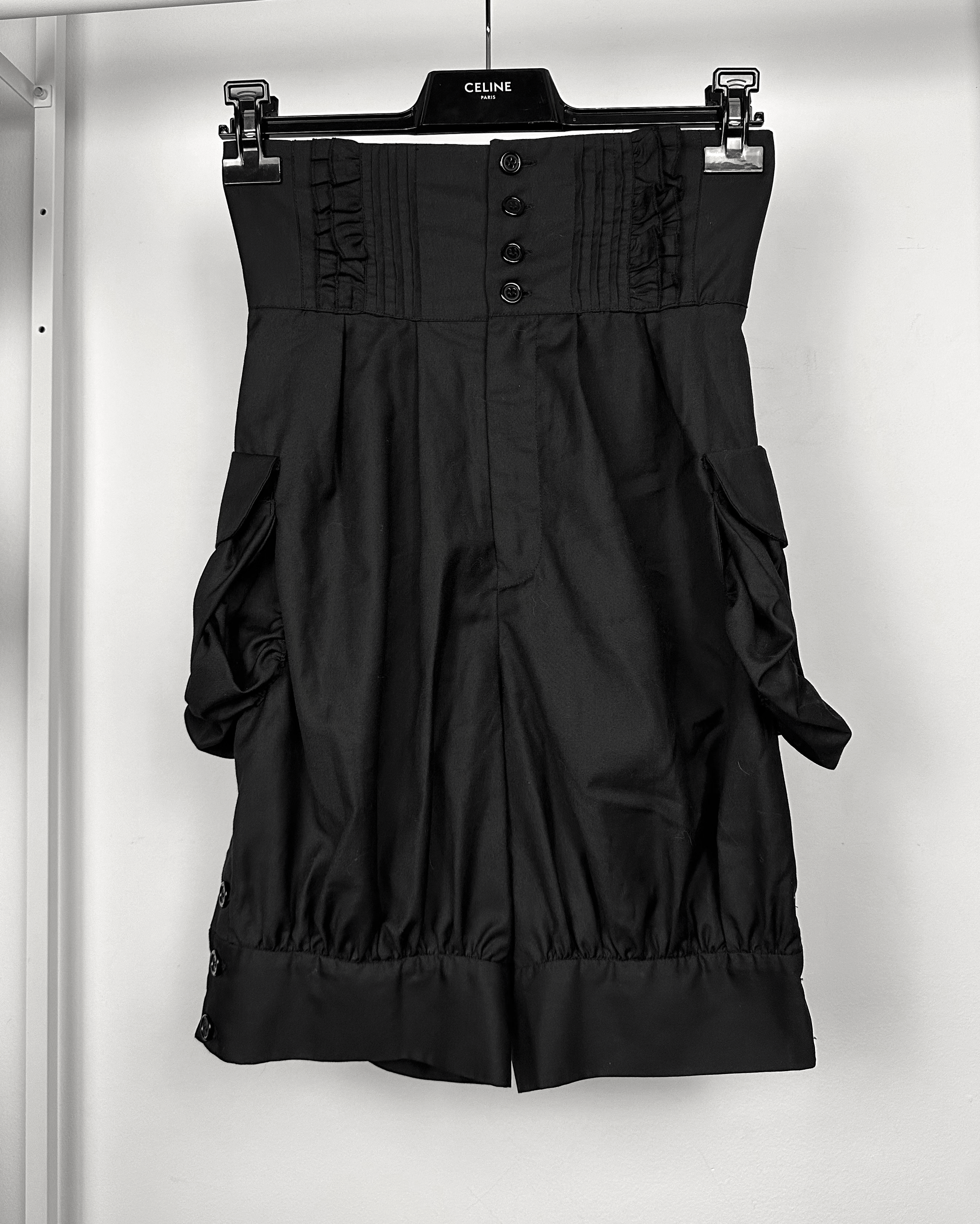 If Six Was Nine BPN Black Peace Now Corset Balloon Shorts Size US 27 - 3 Thumbnail