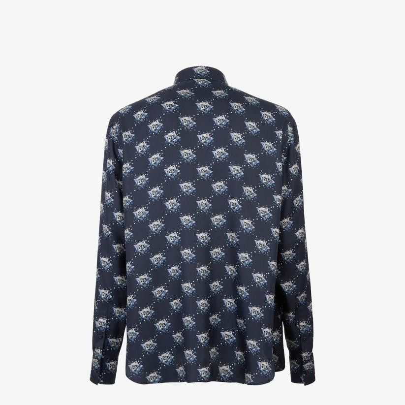 Fendi o1s1wg110125 Shirt in Blue Size US XXL / EU 58 / 5 - 2 Thumbnail