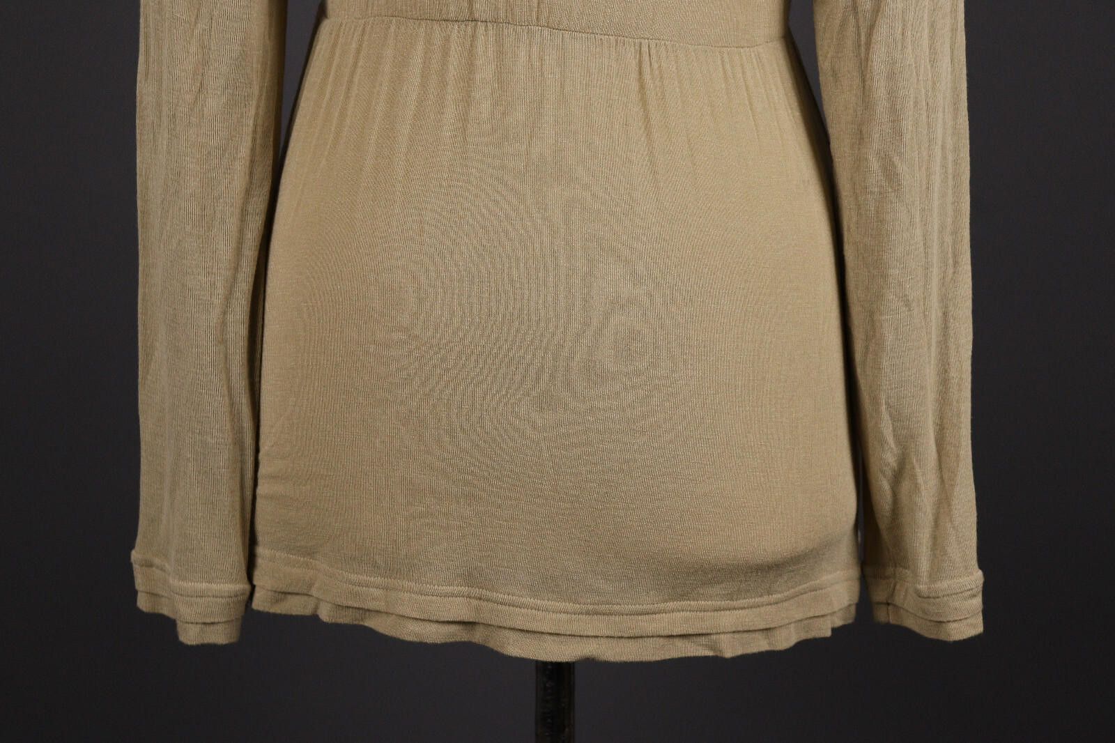 Bottega Veneta Bottega by Elisa Cavaletti Beige A-Line Mini Dress Size L Size L / US 10 / IT 46 - 8 Thumbnail