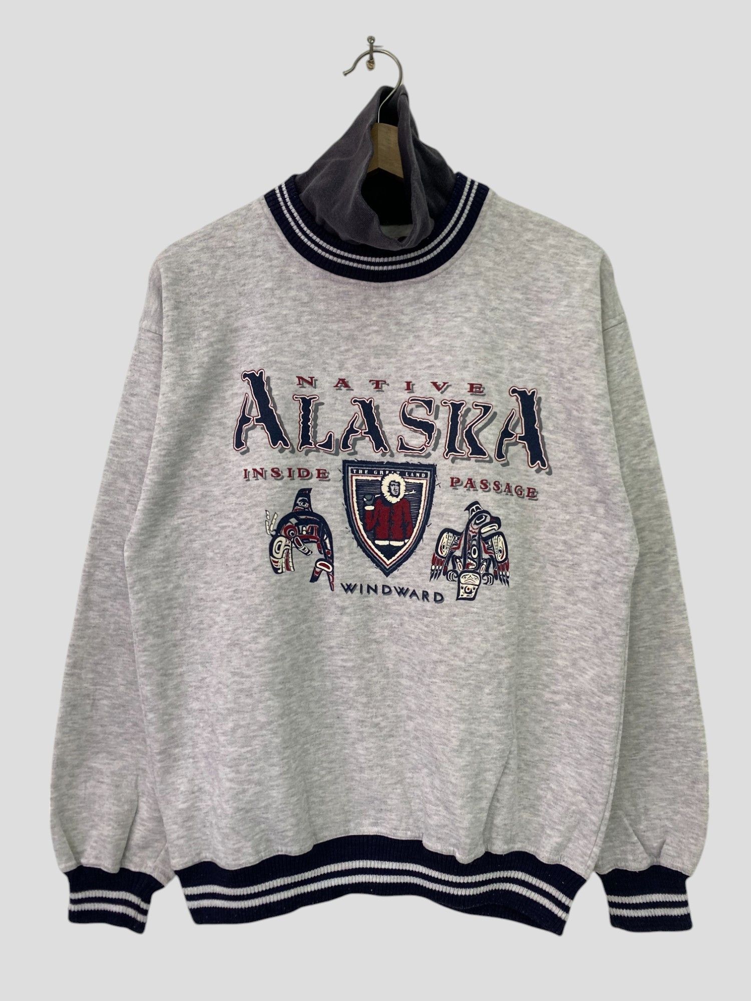 Vintage Vintage Native Alaska Sweatshirt Crewneck Medium Size Size US M / EU 48-50 / 2 - 2 Thumbnail