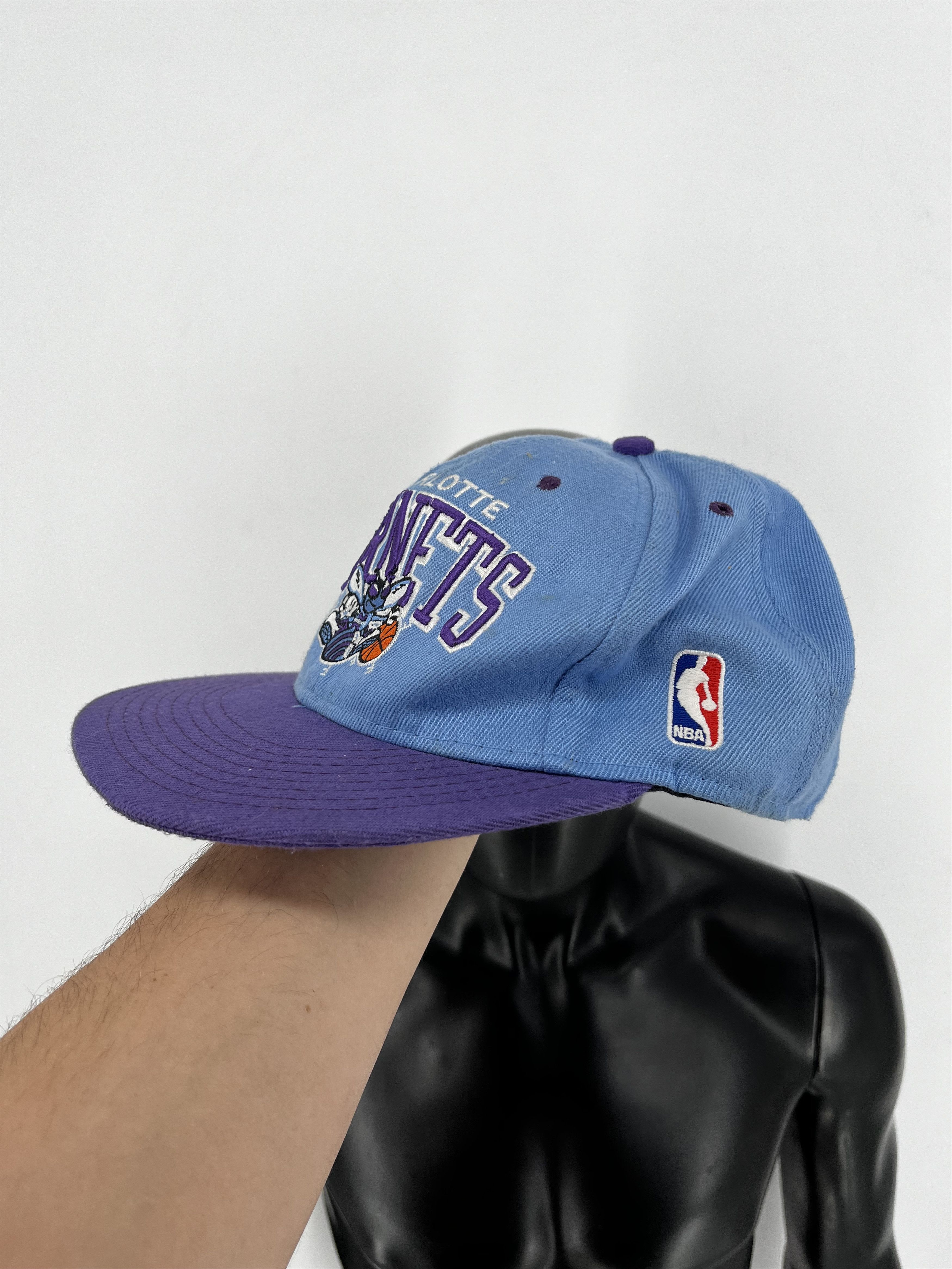 NBA NBA Charlotte Hornets Snapback Hat Adidas Retro Hardwood Size ONE SIZE - 4 Thumbnail