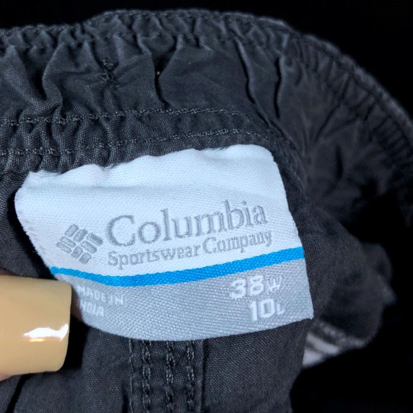 Vintage Columbia Mens Shorts Charcoal Regular Fit Casual Outdoor Lined 100% Cotton 38x10 Size US 38 / EU 54 - 4 Thumbnail