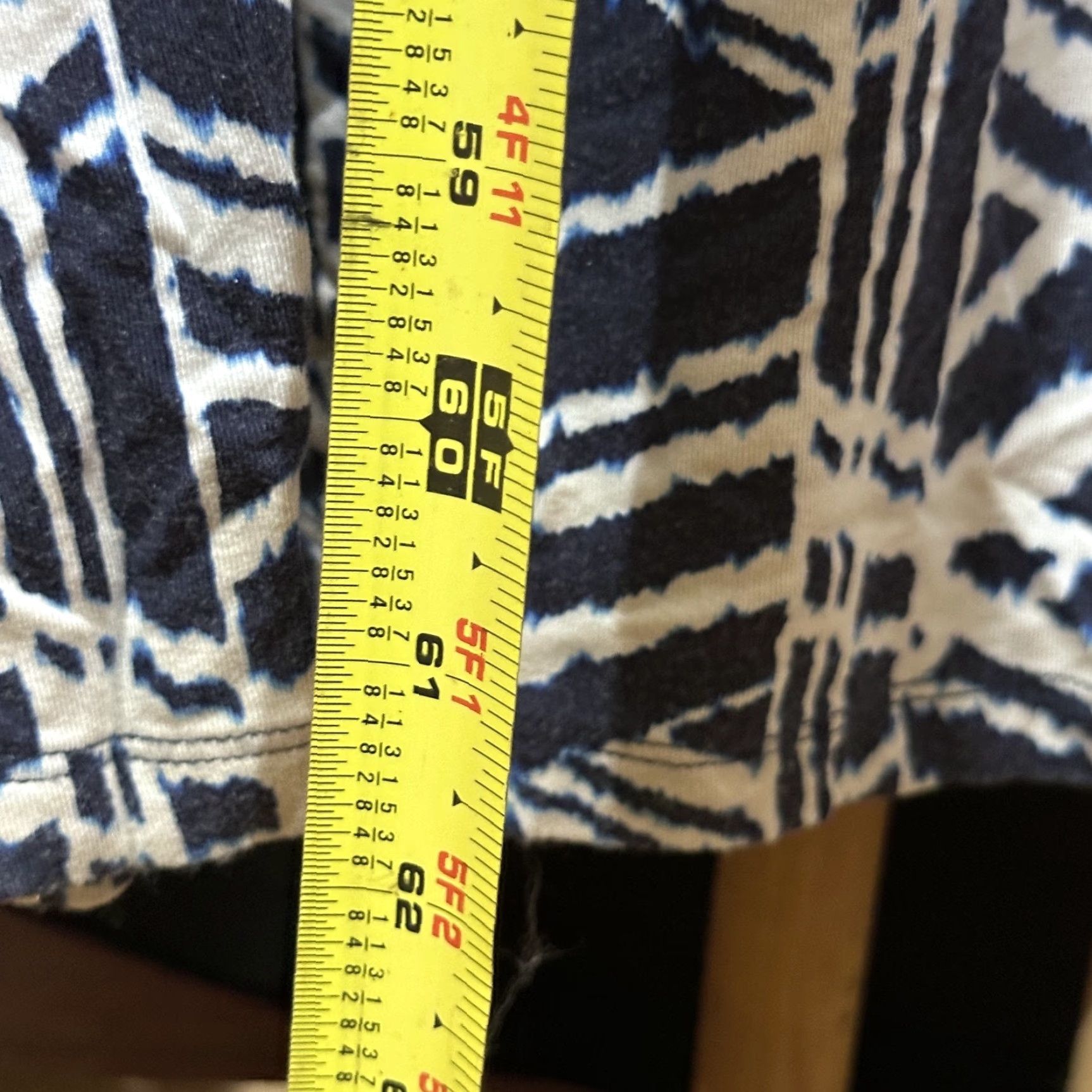 Vintage Tart Maxi Dress Women L Blue White Geometric Print Sleeveless Open Back Geometric Print Maxi Dress Women L Blue White Sleeveless Open Back Size L / US 10 / IT 46 - 6 Thumbnail