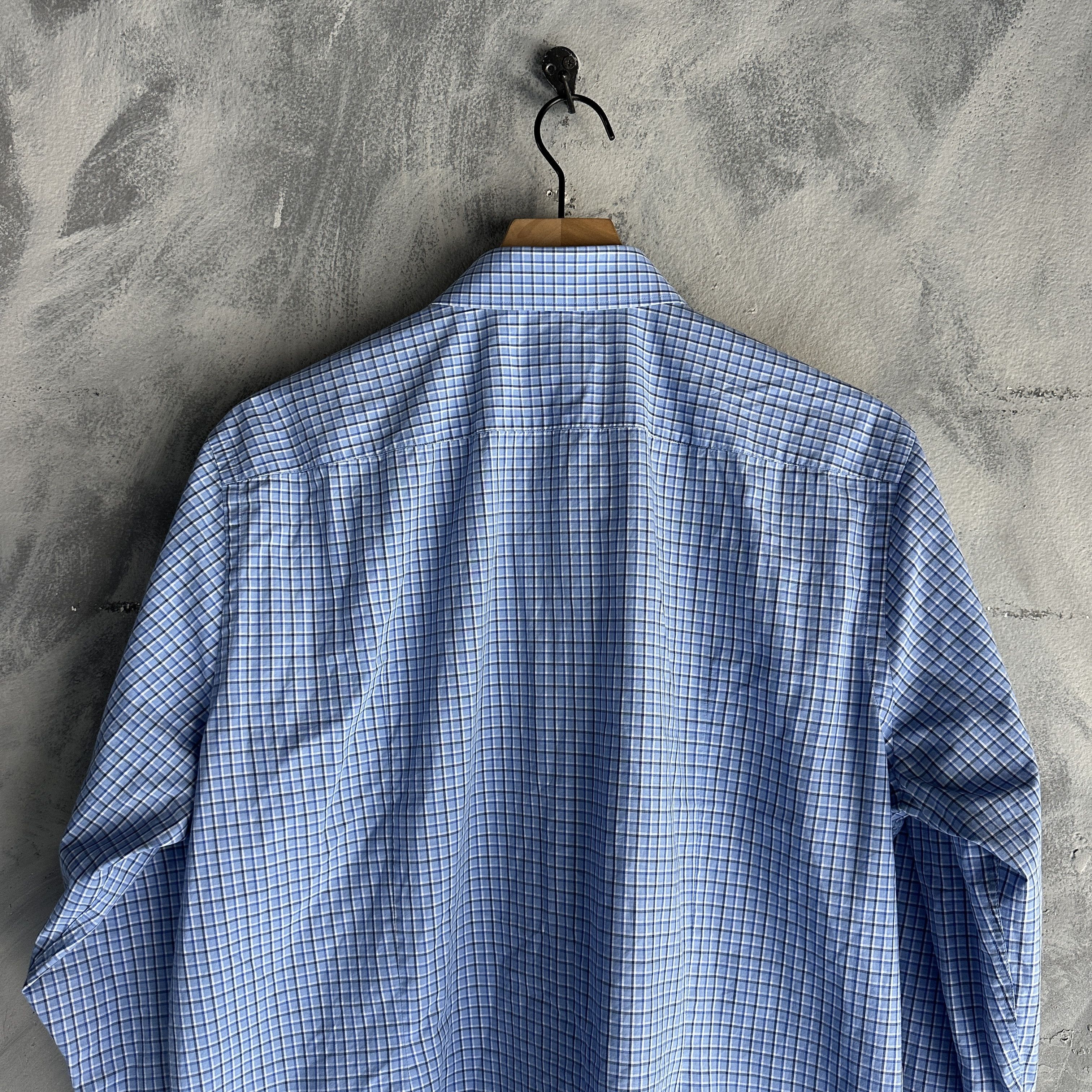 Hugo Boss Hugo Boss Dress Shirt Mens 16.5 32/33 Check Sharp Fit Size US M / EU 48-50 / 2 - 6 Thumbnail