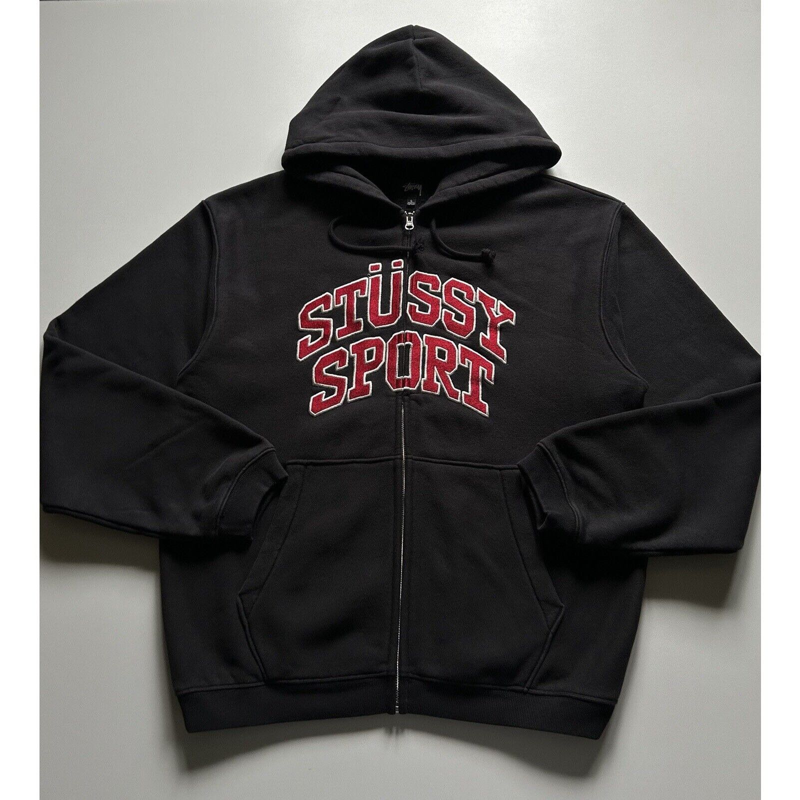 トップス Stussy Outline Zip Hoodie Stussy Outline Zip Hoodie Grey Men's - SS24 - US