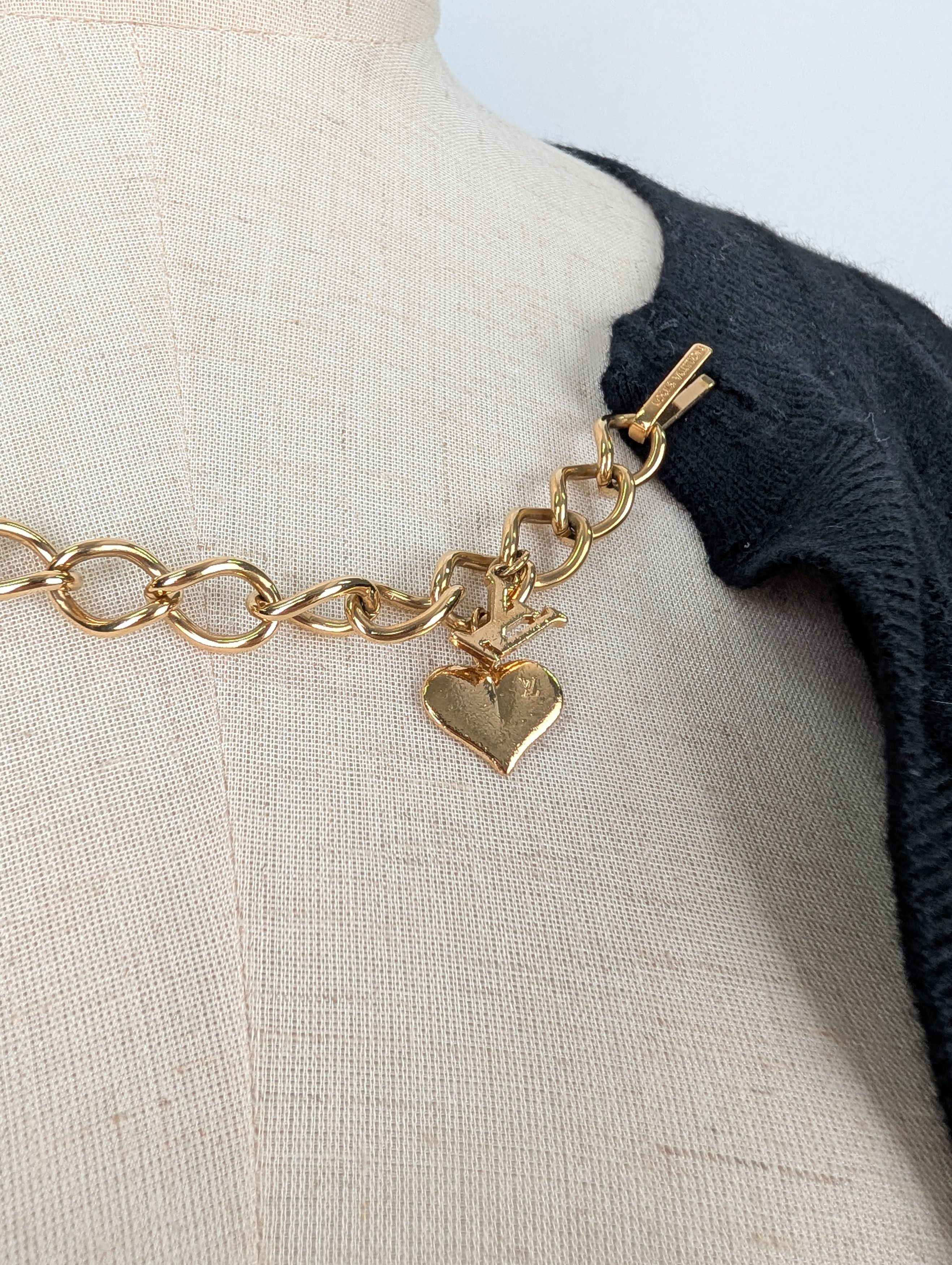 Louis Vuitton Louis Vuitton Black Open Cardigan With Gold Chain Size XS / US 0-2 / IT 36-38 - 3 Thumbnail