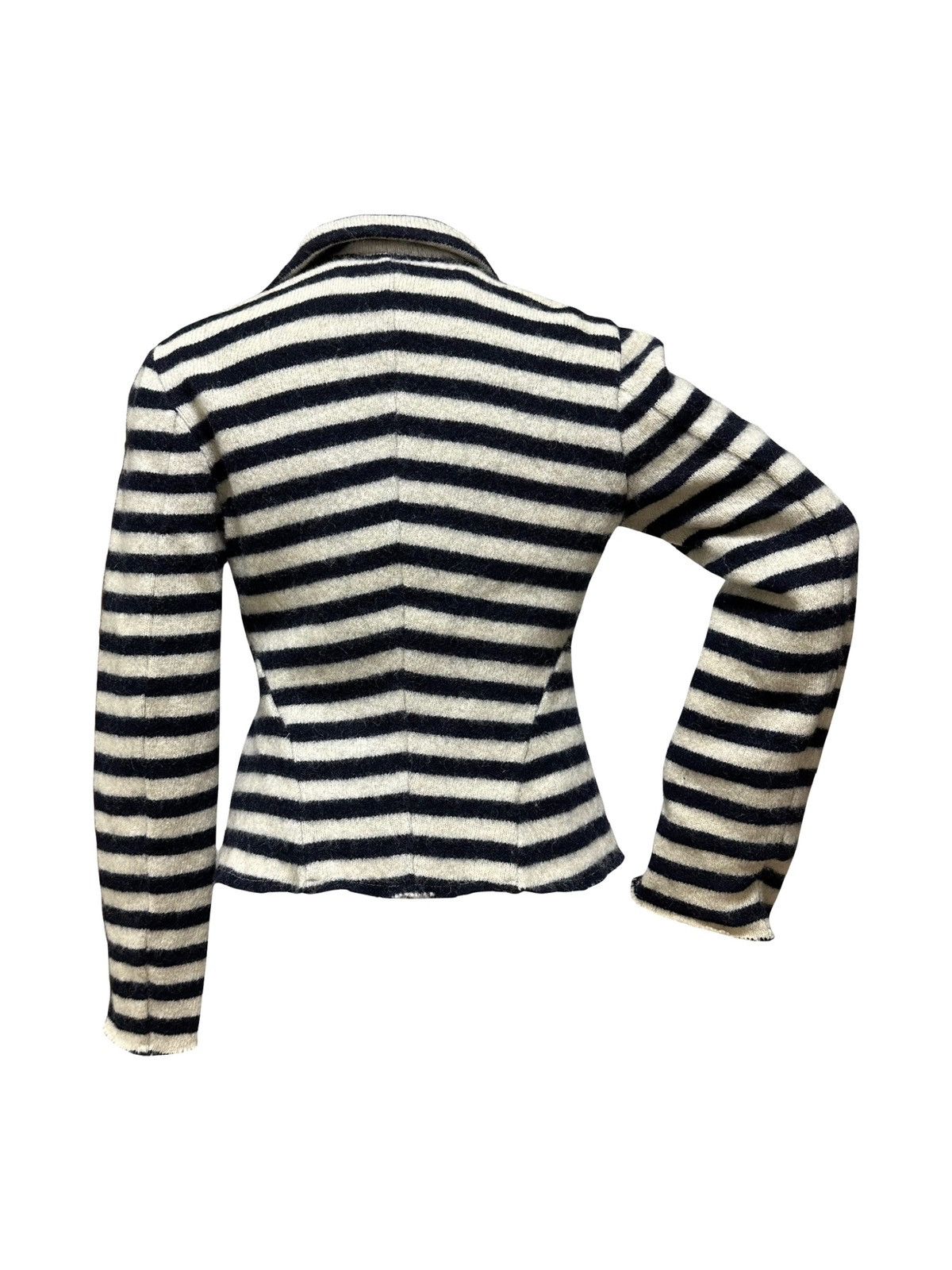 Junya Watanabe JUNYA WATANABE F/W 2003 Striped Button Up Blazer Jacket Size S / US 4 / IT 40 - 2 Thumbnail