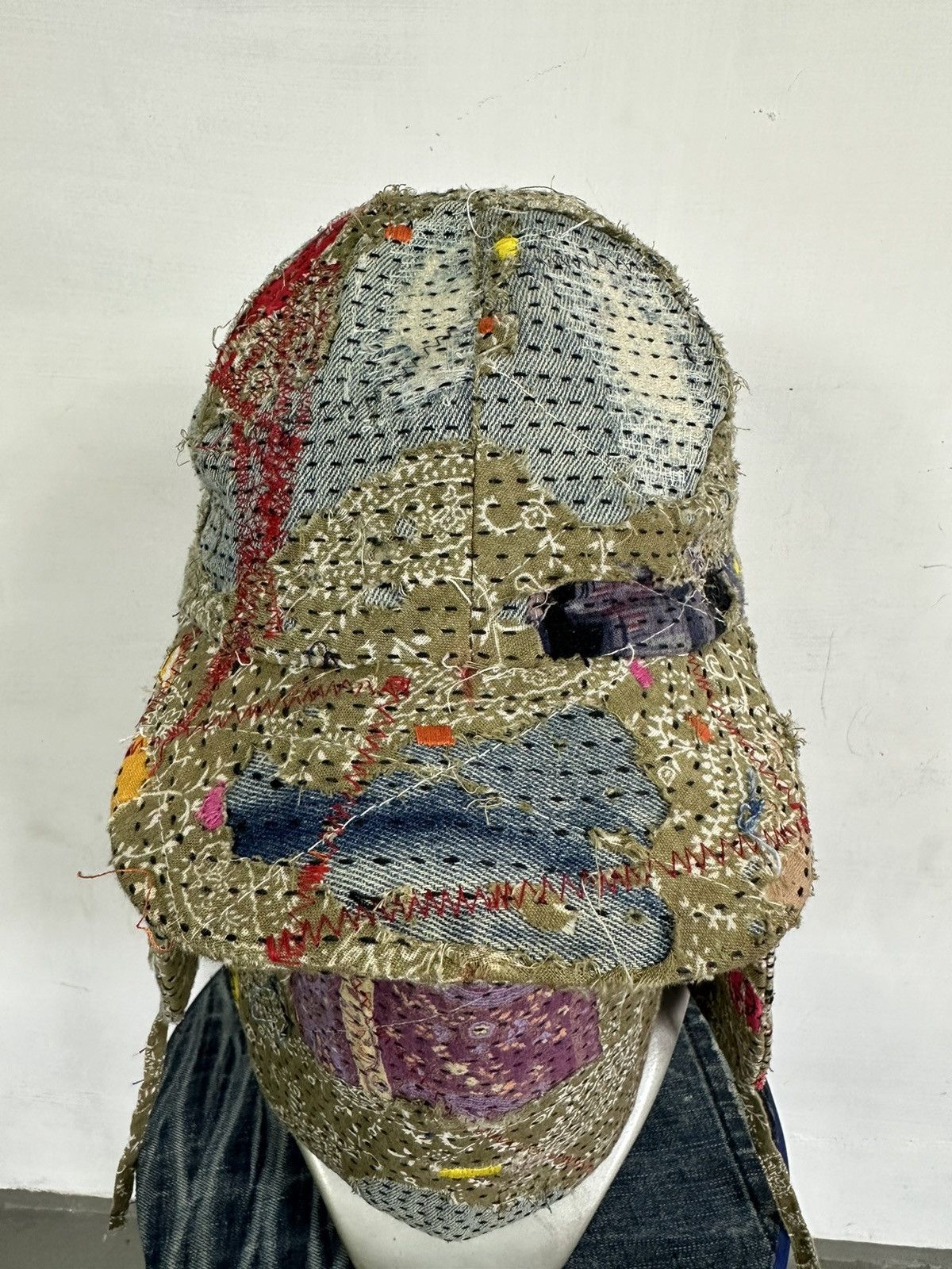 Other Custom Made Distressed Paisley patchwork Boro hats by Ahado Size ONE SIZE - 4 Thumbnail