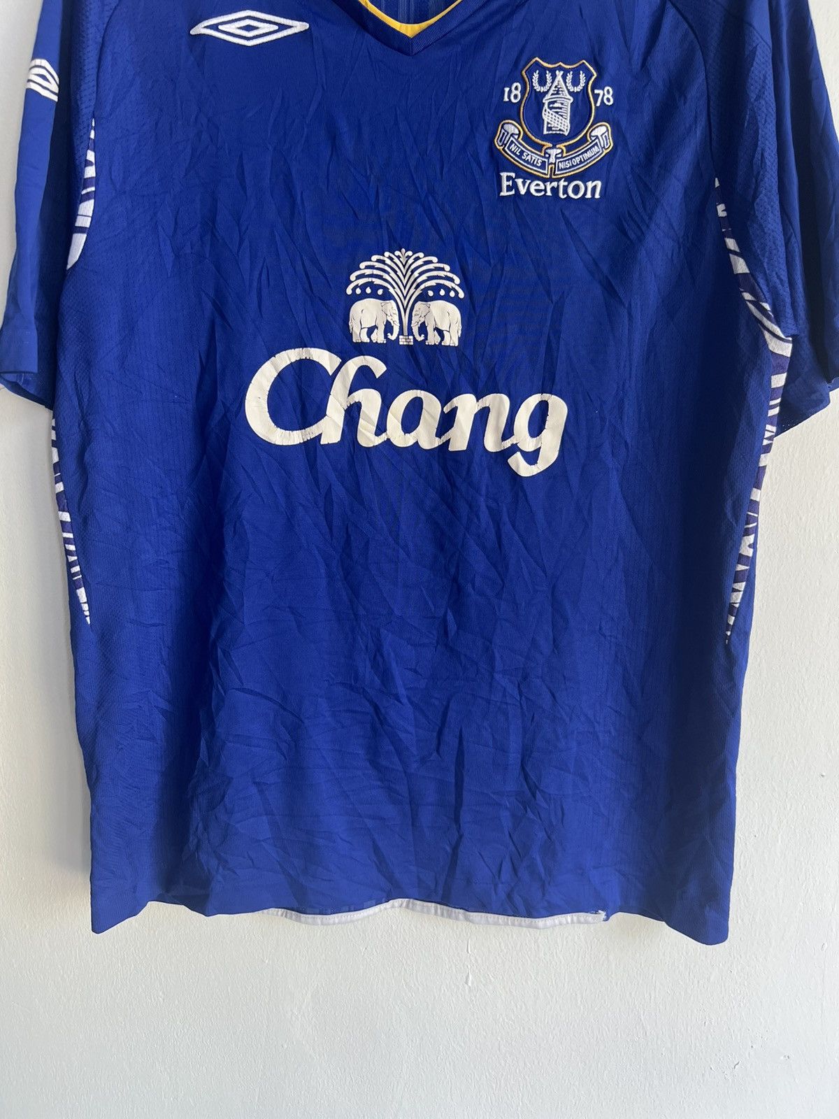 Umbro Vintage Original 07-08 Umbro Everton Chang Home Jersey Large Size US L / EU 52-54 / 3 - 4 Thumbnail