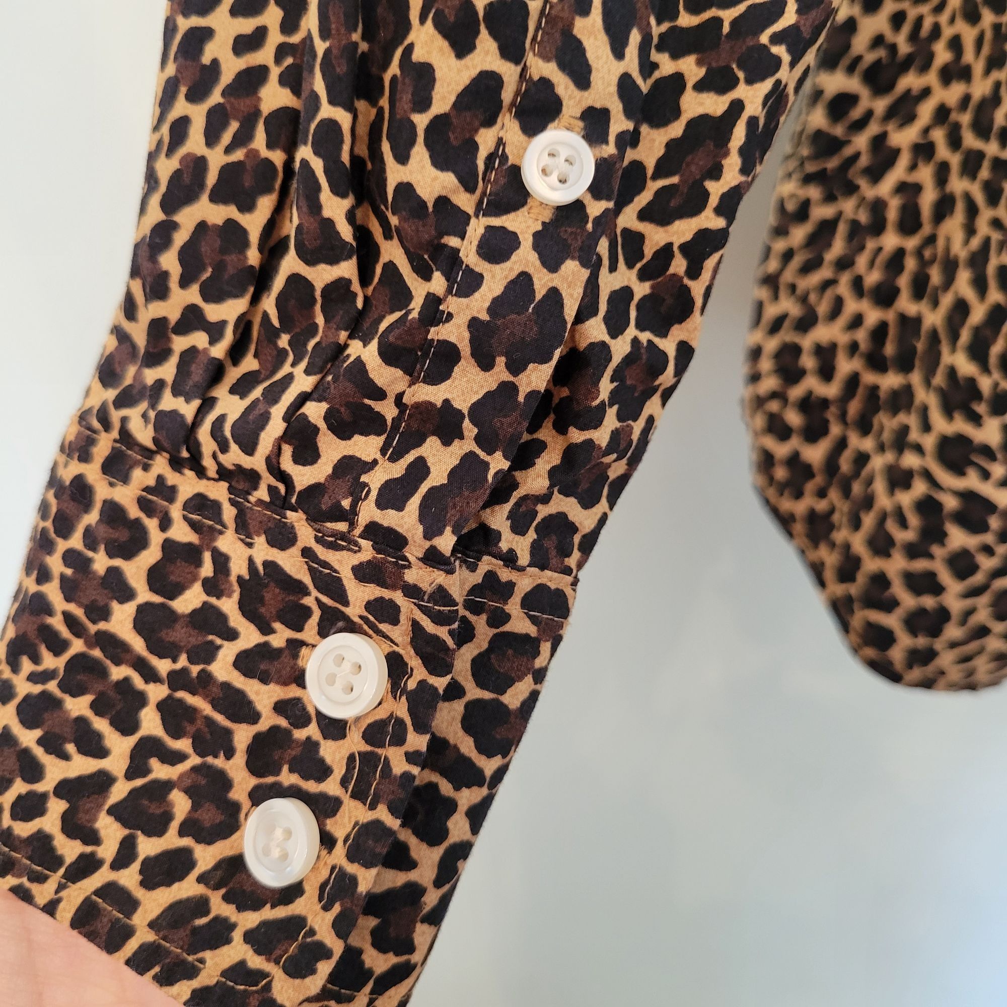 J.Crew J Crew Leopard Print Button Up Shirt XS Cotton Business Care Size XS / US 0-2 / IT 36-38 - 5 Thumbnail
