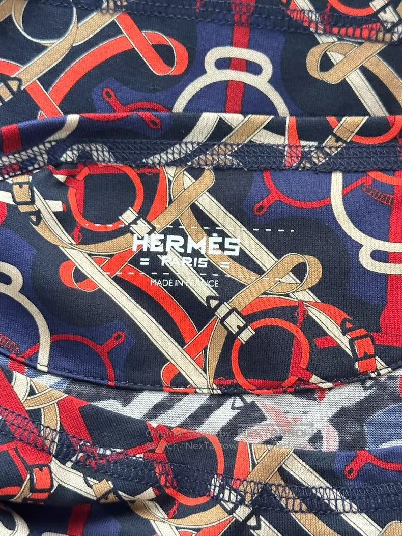 Hermes Hermes Knot Pattern Printed Short Sleeve T-Shirt Size XXS / US 00 / IT 34 - 4 Thumbnail