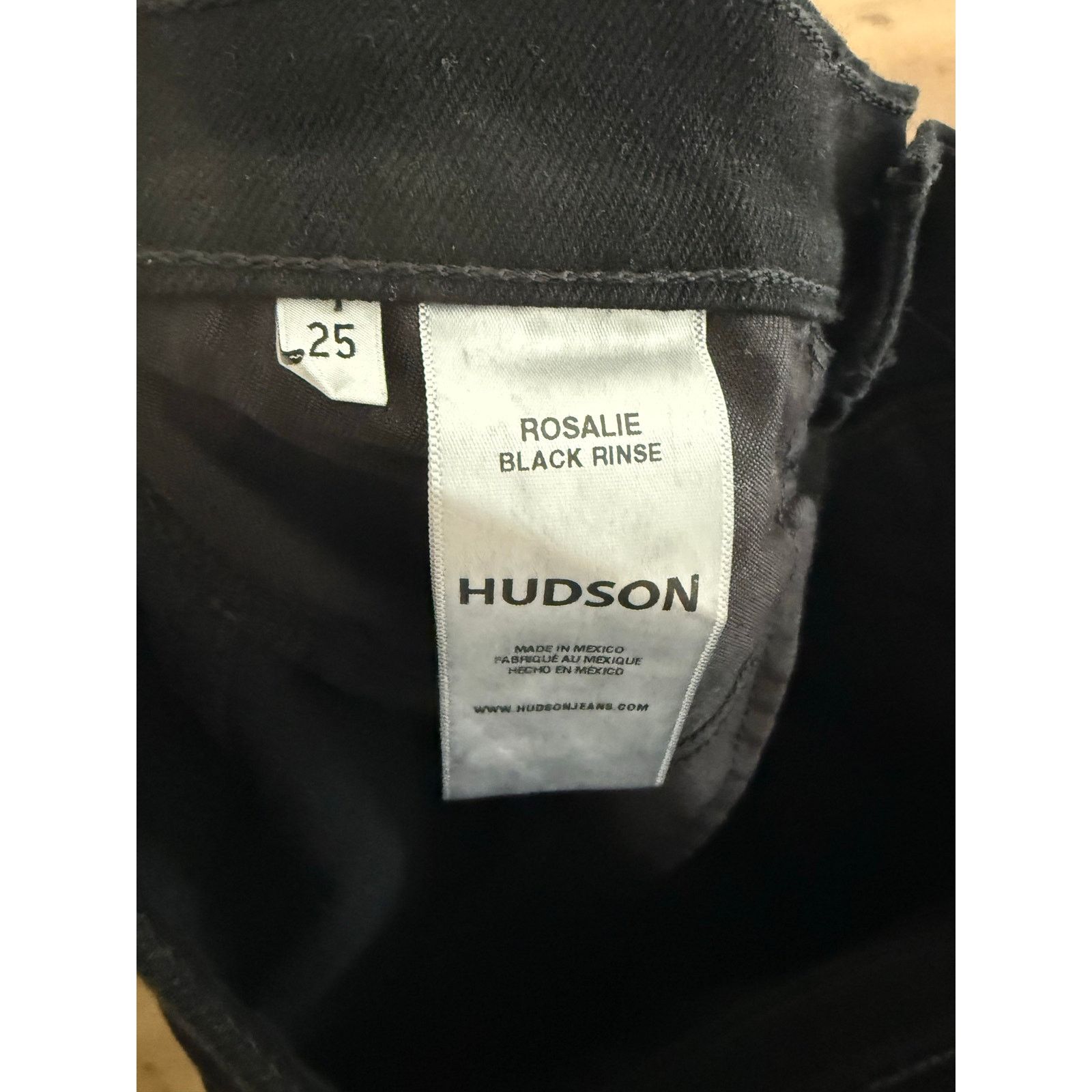 Hudson $215 New Hudson Rosalie High Waist Wide Leg Crop Black 25 Size 25" / US 0 / IT 36 - 7 Thumbnail