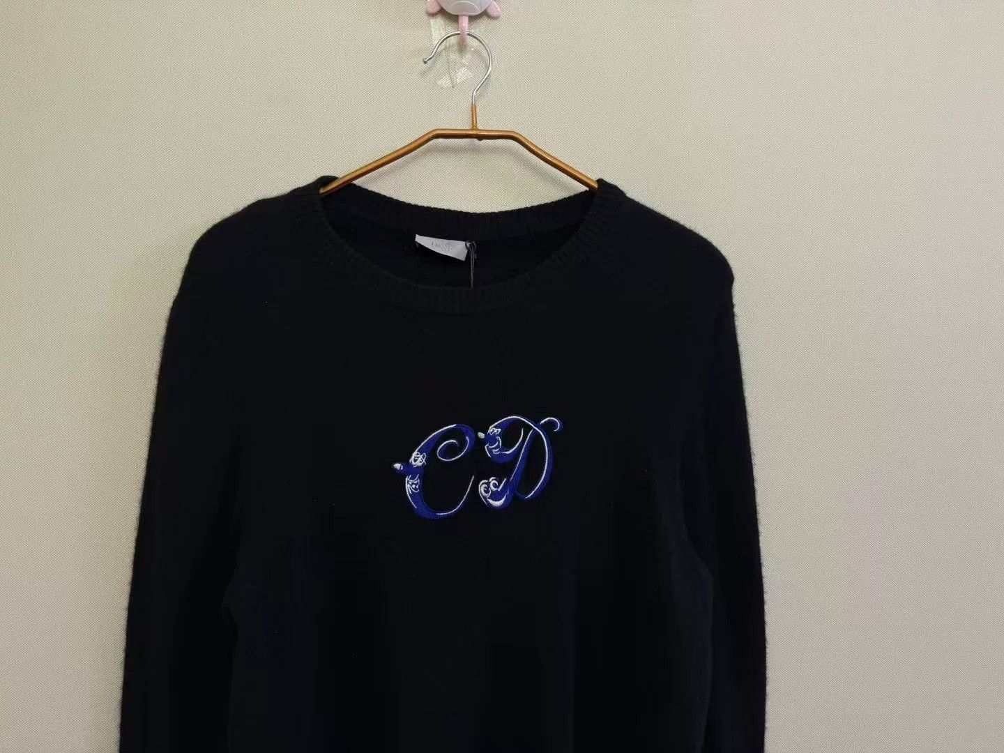 Dior DIOR KENNY SCHARF Embroidered Logo Cashmere Sweater Size US L / EU 52-54 / 3 - 2 Thumbnail