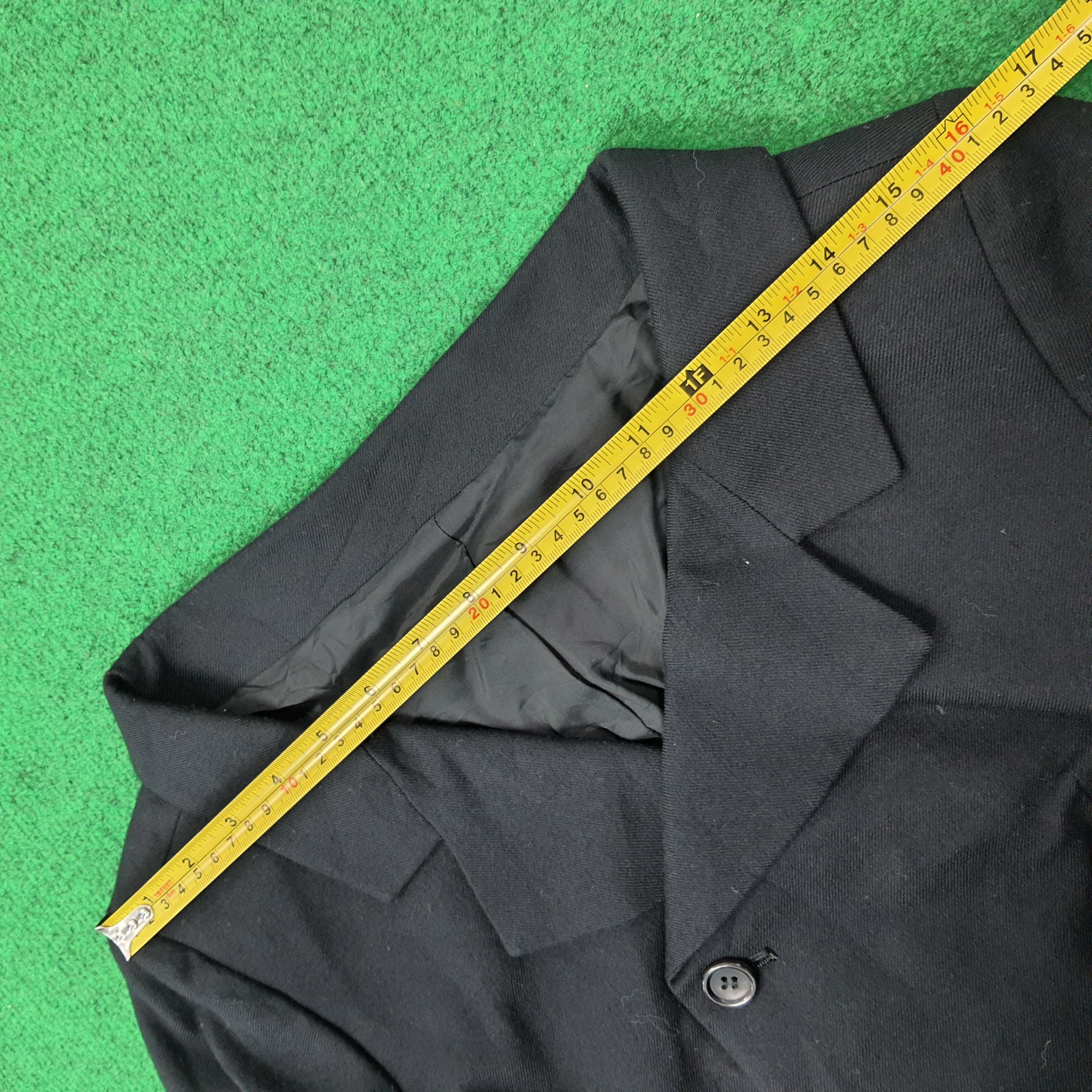 Yohji Yamamoto Vintage Yohji Yamamoto NOIR Black Longline Blazer C268N27 Size XS / US 0-2 / IT 36-38 - 7 Thumbnail