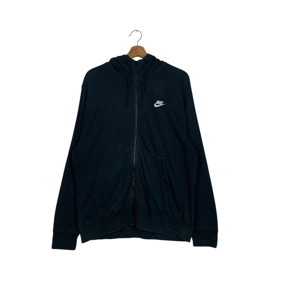 Nike NIKE Embroidery Small Logo Black Zipper Hoodies #1963-C85 Size US L / EU 52-54 / 3 - 10 Thumbnail
