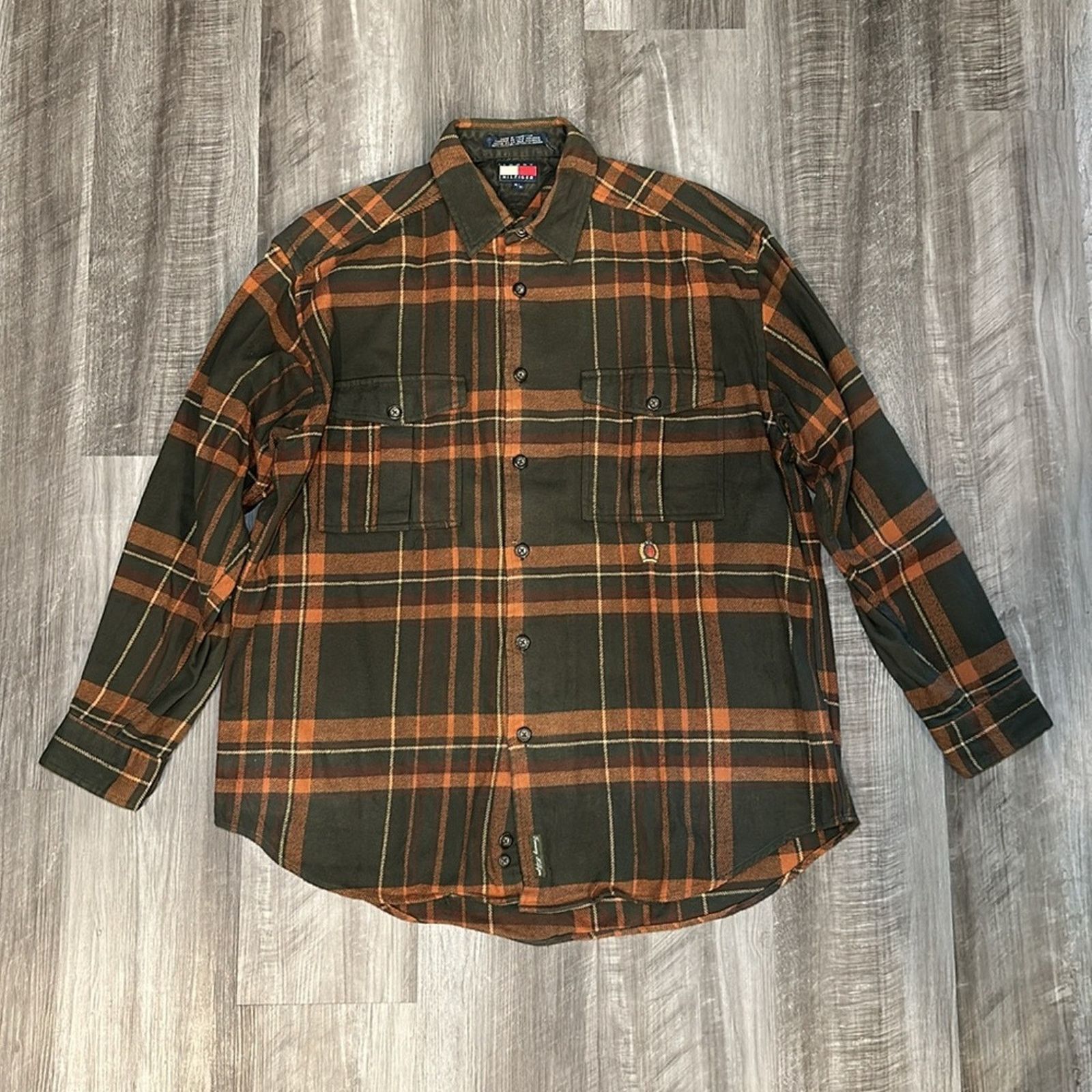 Tommy Hilfiger Tommy Hilfiger Heavy Flannel Long Sleeve - Medium Size US M / EU 48-50 / 2 - 2 Thumbnail