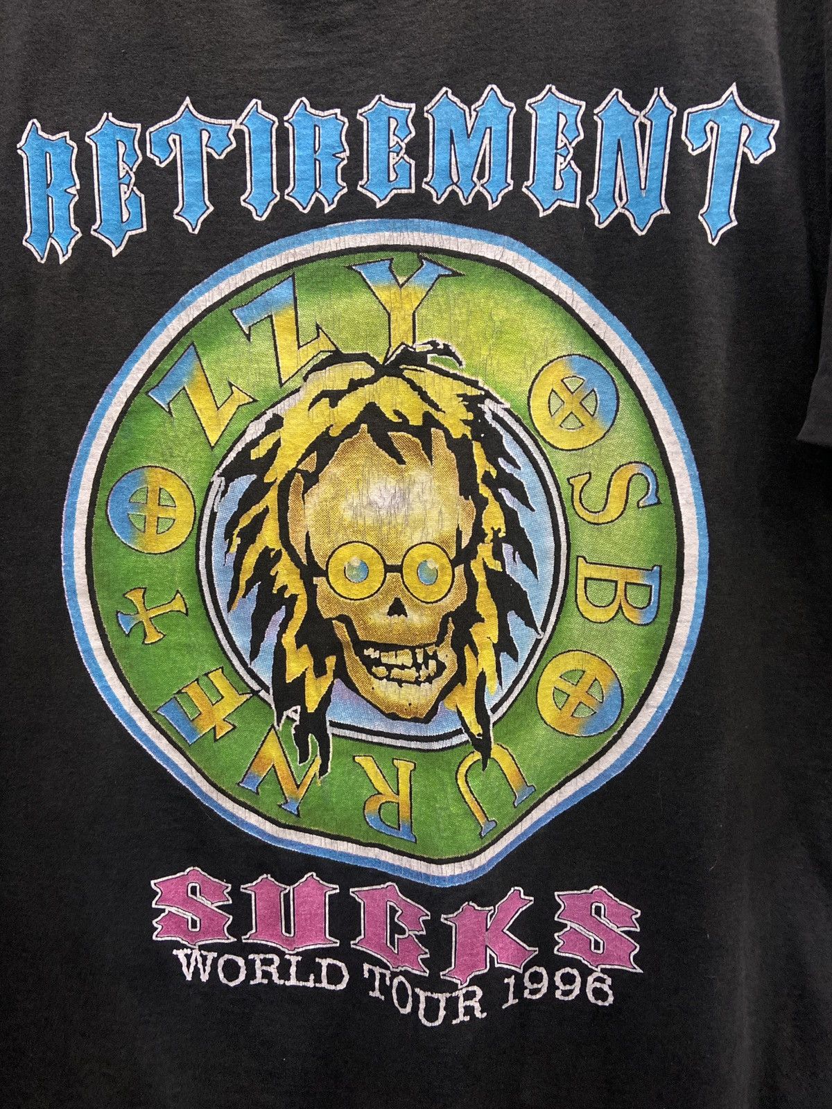 Band Tees Vintage 90s OZZY OSBOURNE Heavy Metal TOUR TShirt Size US XL / EU 56 / 4 - 4 Thumbnail