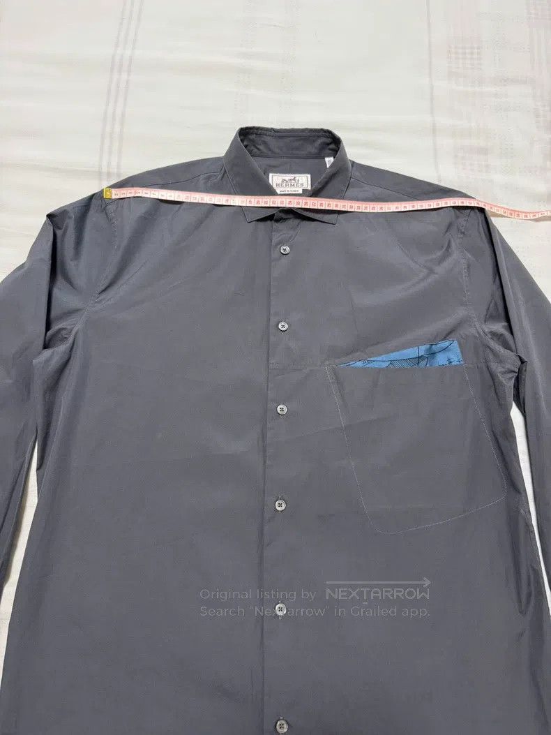 Hermes Hermes Cotton and silk blended shirt jacket Size US XXS / EU 40 - 3 Thumbnail