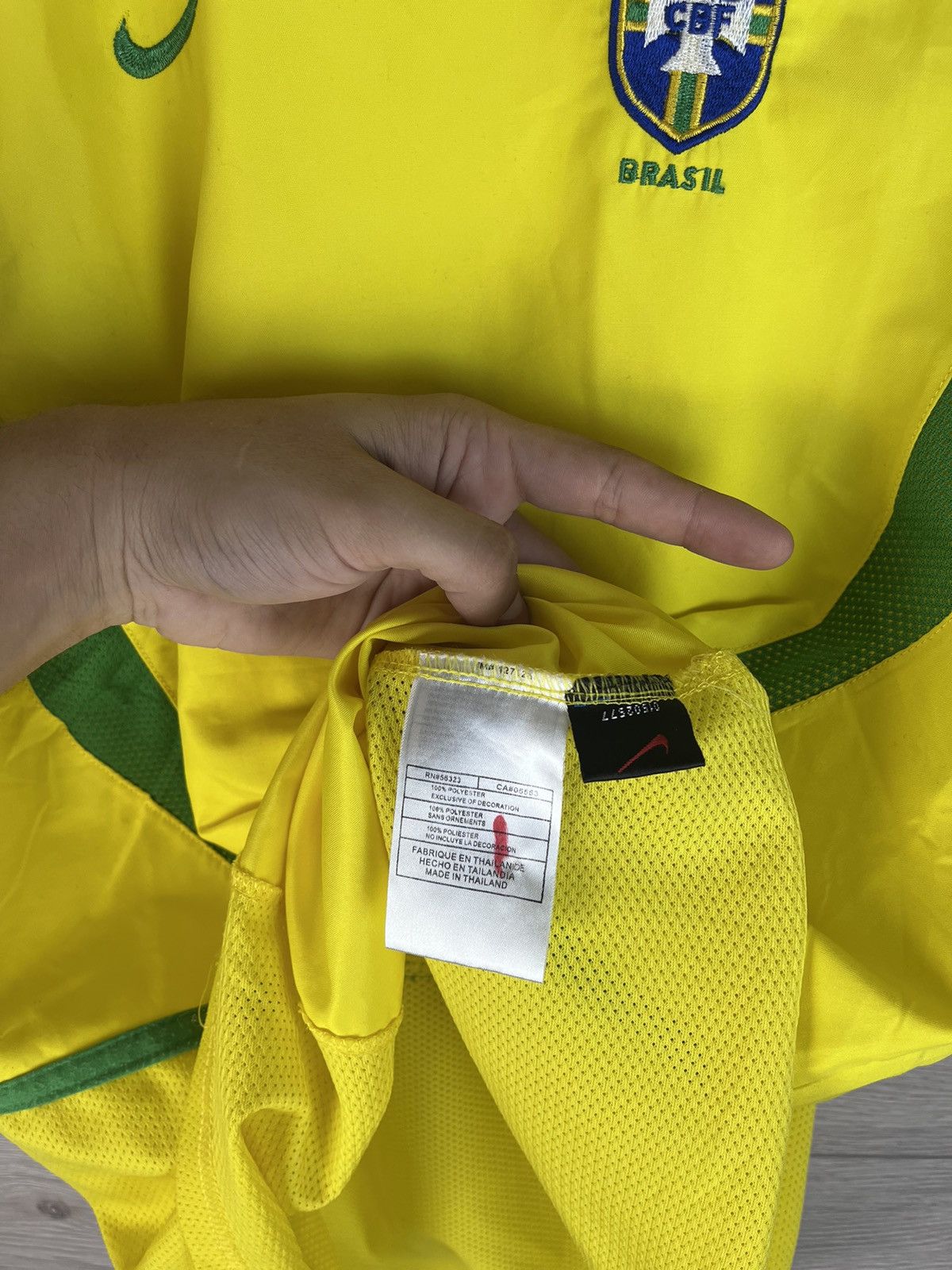 Nike Vintage men’s soccer jersey Nike Brazil 🇧🇷sport drill Size US L / EU 52-54 / 3 - 8 Thumbnail