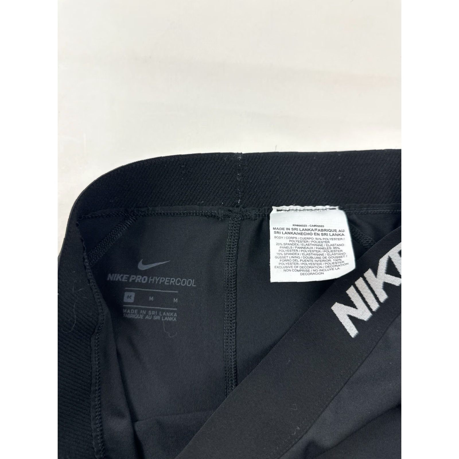 Nike Nike Pro Leggings Women’s M Medium Black Cropped Performance Activewear Size 32" / US 10 / IT 46 - 4 Thumbnail