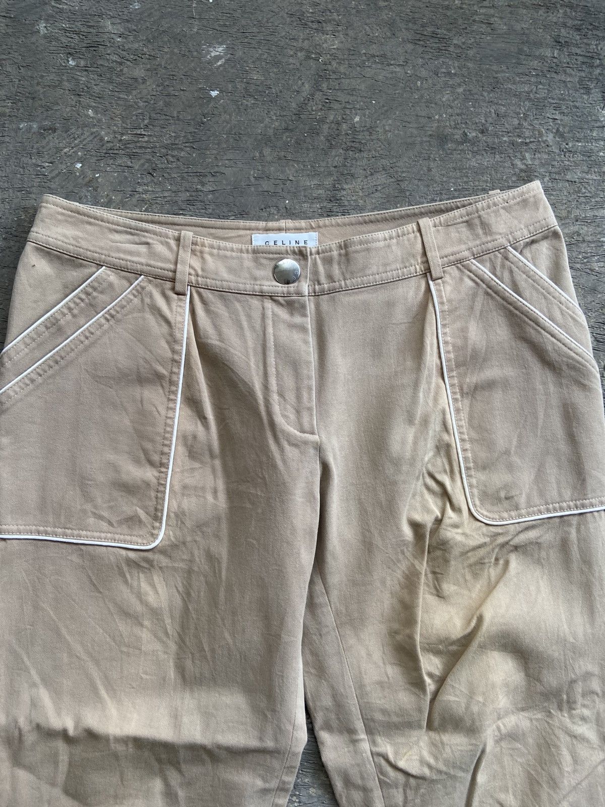 Celine 2000s Celine - Fatigue Double Pocket Pants Size 33" - 3 Thumbnail